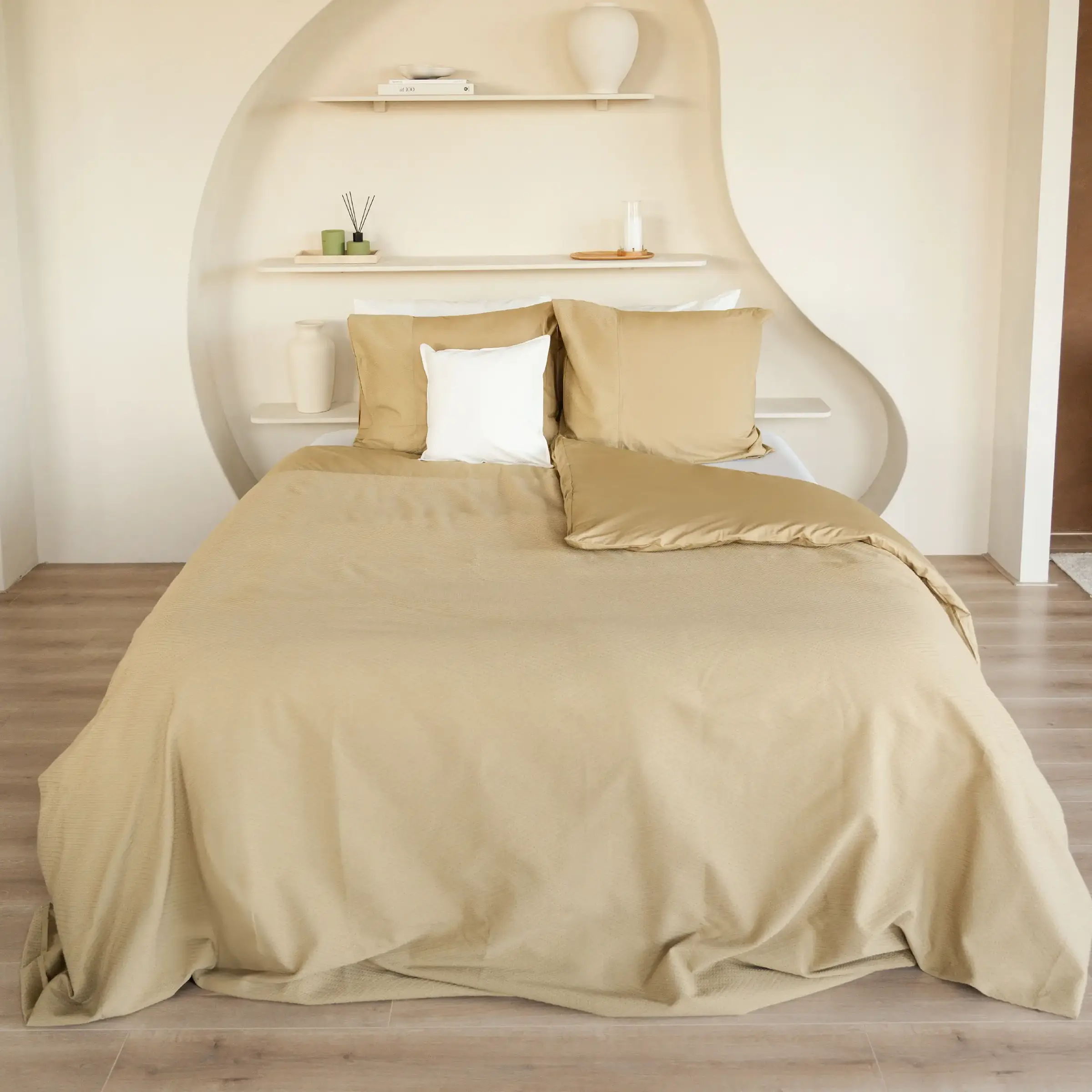 Dommelin Dekbedovertrekset Liva Percal 200TC Brons