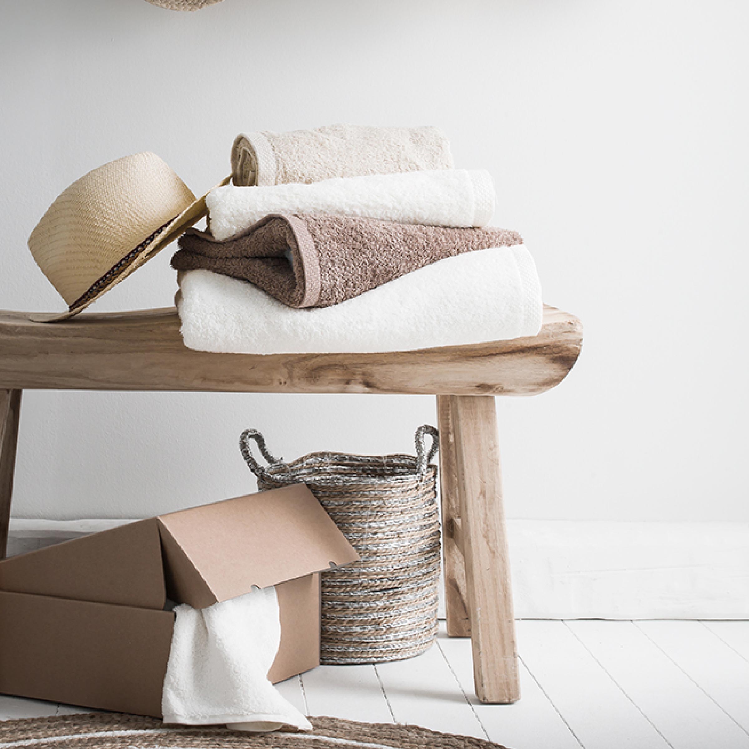 Essix Handdoek Aqua Katoen 530 gr/m2 Rooibos 55x100 (3st)