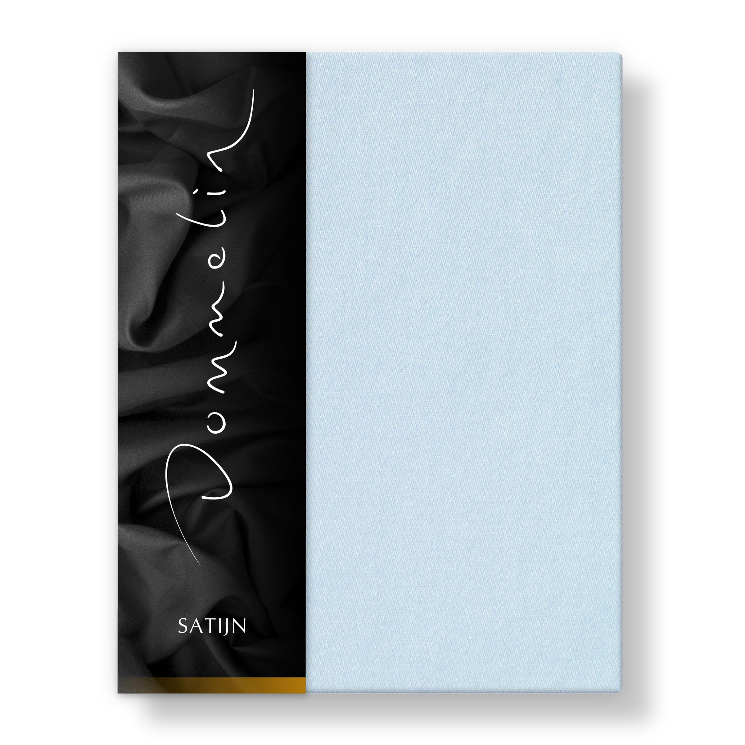 Dommelin Hoeslaken Hoge Hoek Satijn 300TC Lichtblauw  