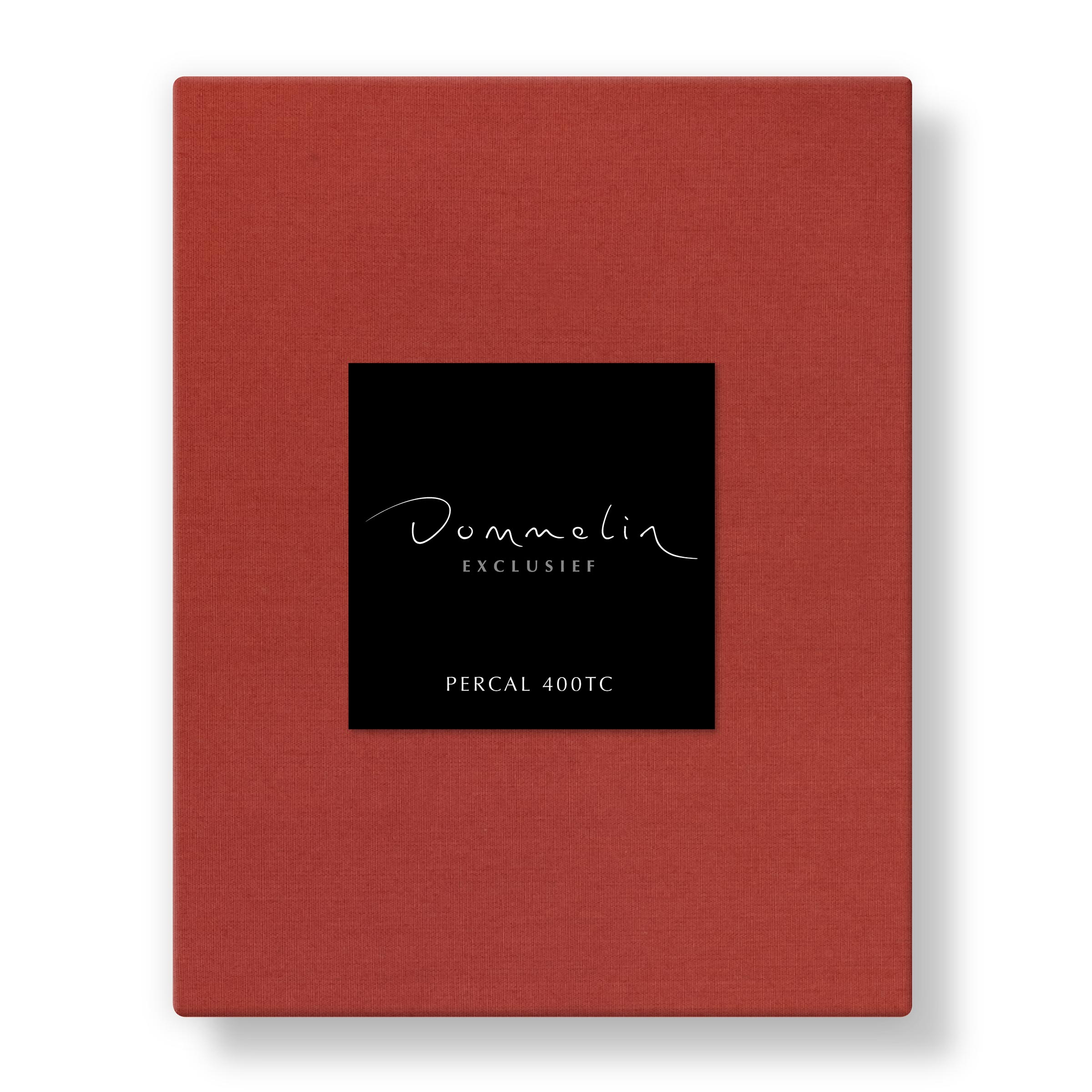 Dommelin Hoeslaken Percal 400TC Koraal