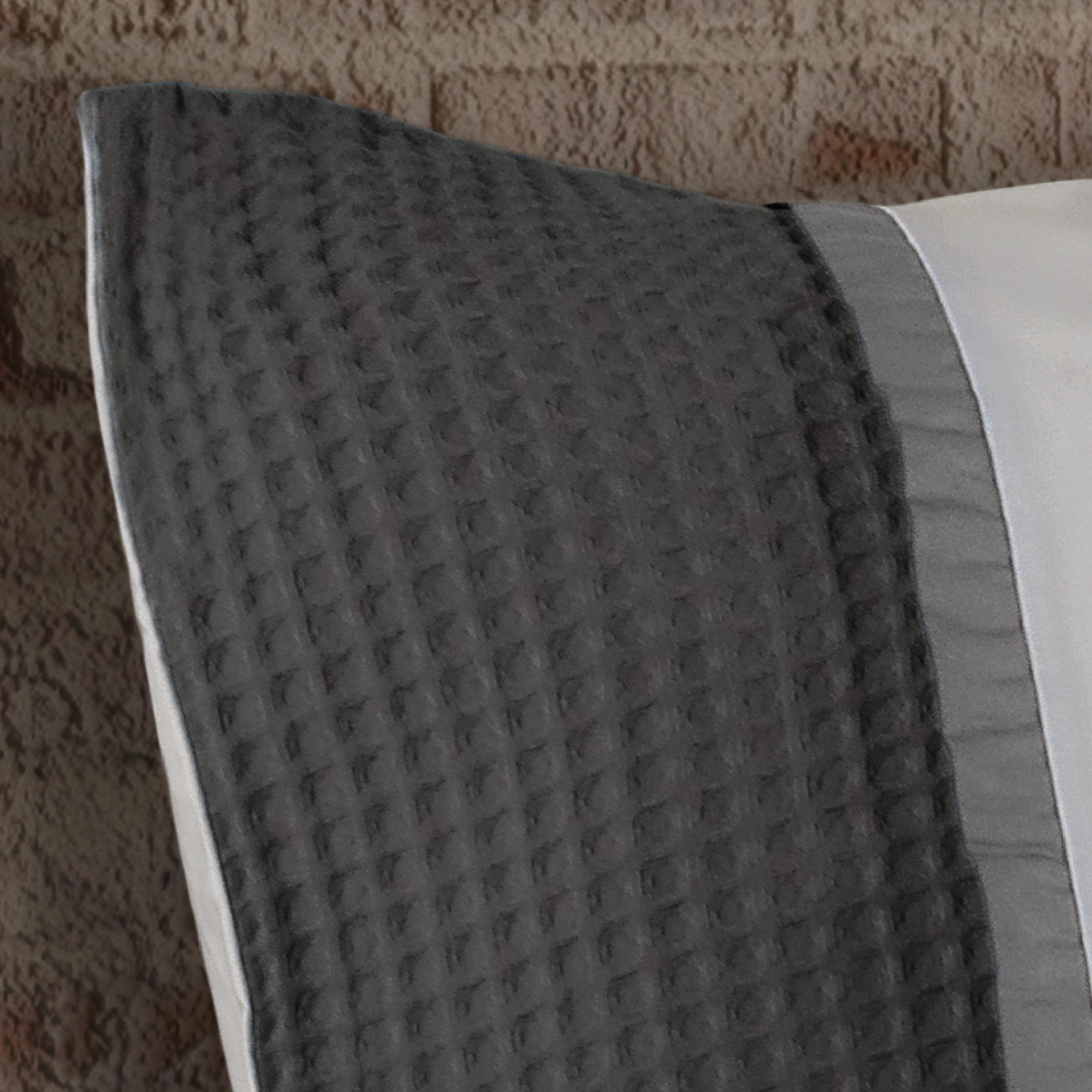 Dommelin Kussensloop Bari Percal 200TC Steenkool - Olifantgrijs 60 x 70 cm