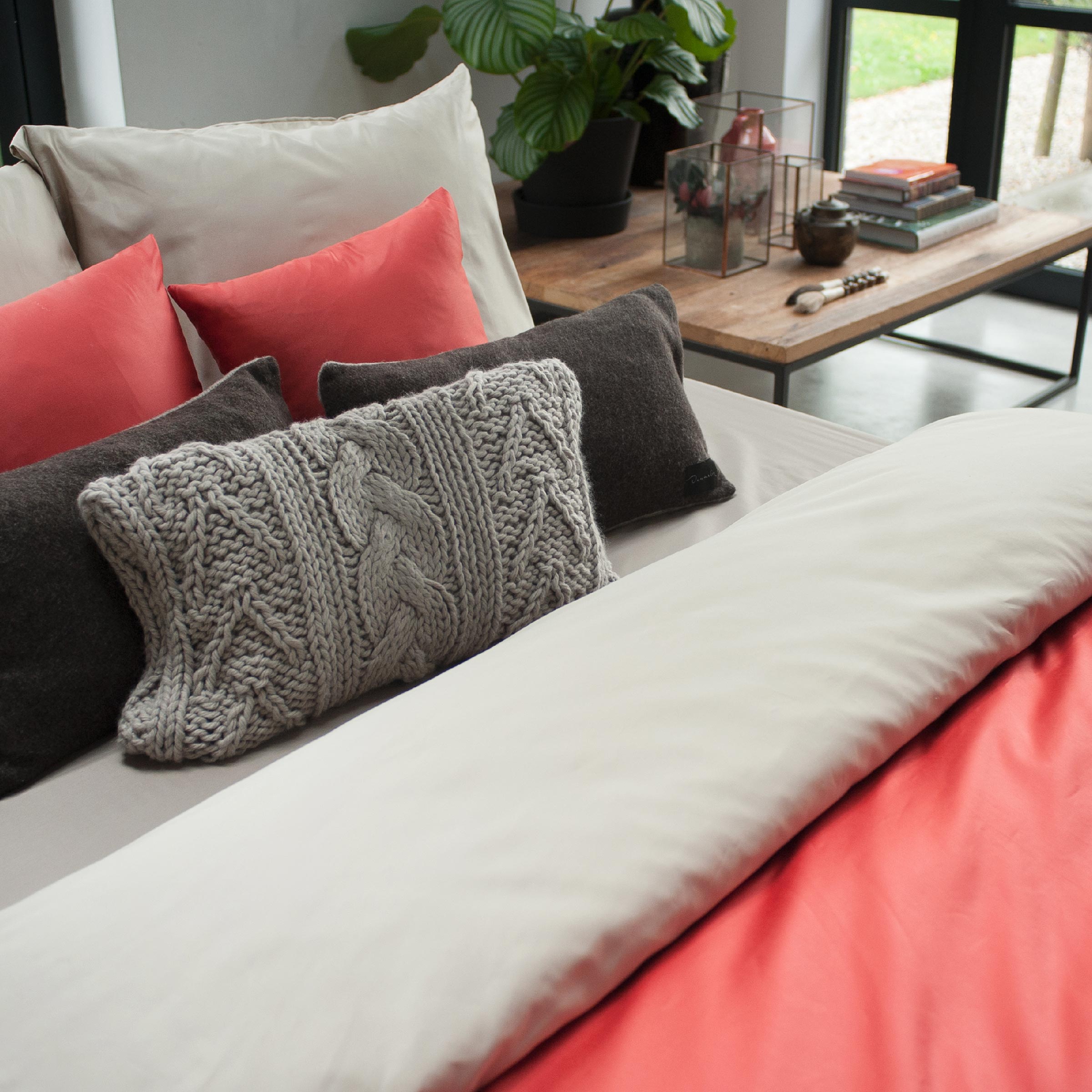 Dommelin Dekbedovertrek Satijn 600TC Zink