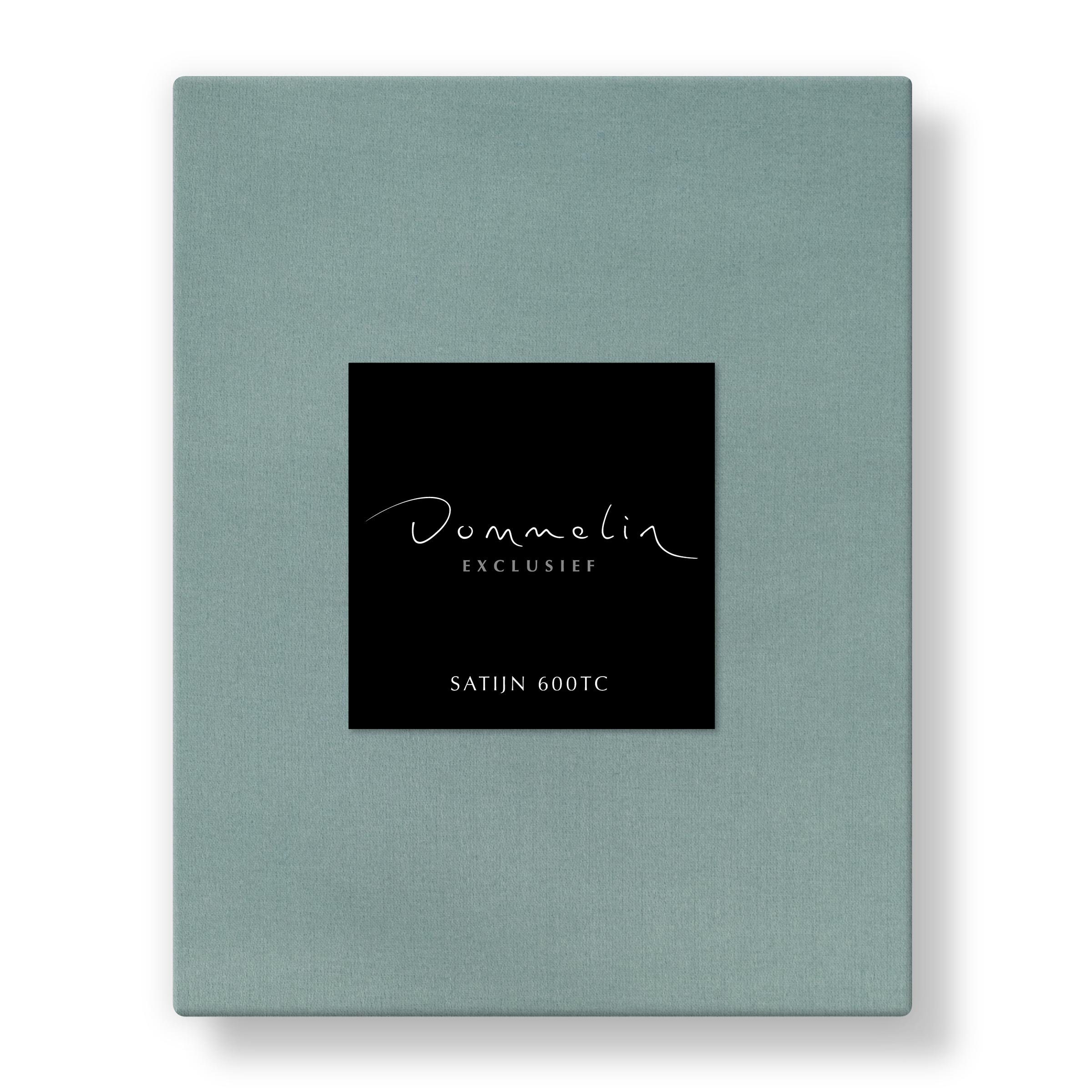 Dommelin Dubbel Split Hoeslaken Hoge Hoek Satijn 600TC Jade