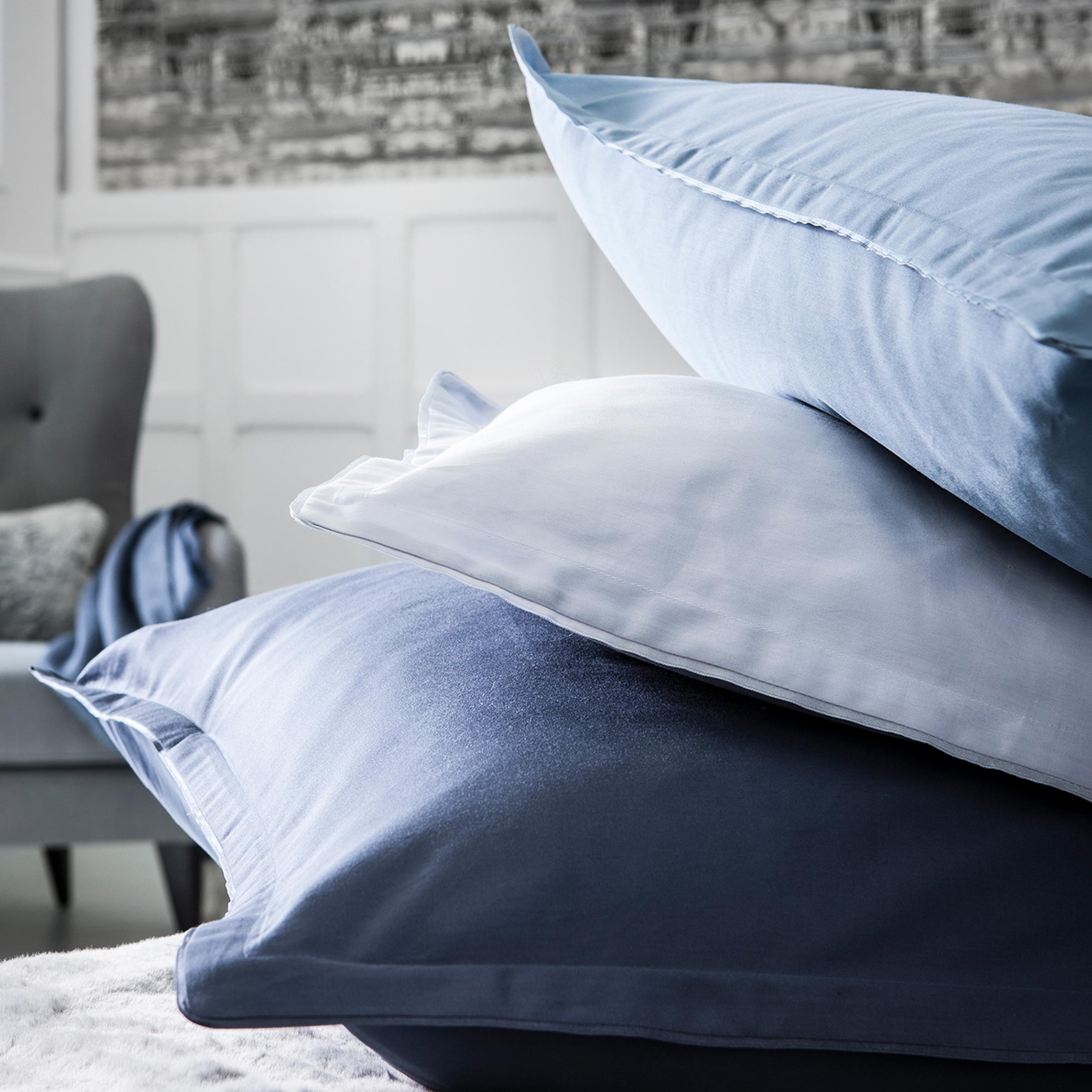 Alexandre Turpault Dekbedovertrek Teophile Organic Satijn 300TC Marine