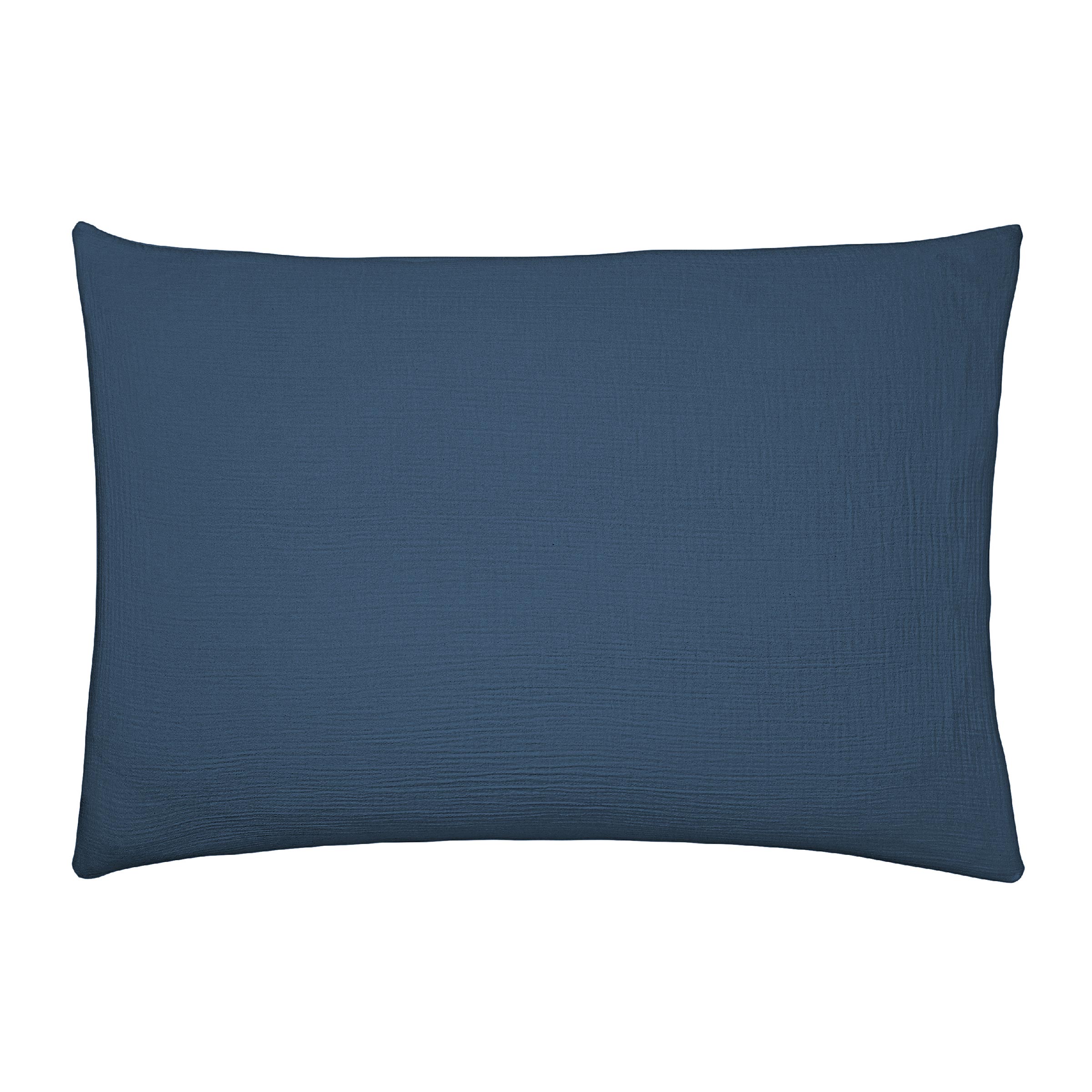 Essix Kussensloop Tendresse Stonewashed Katoengaas 145TC Bleu de Chine