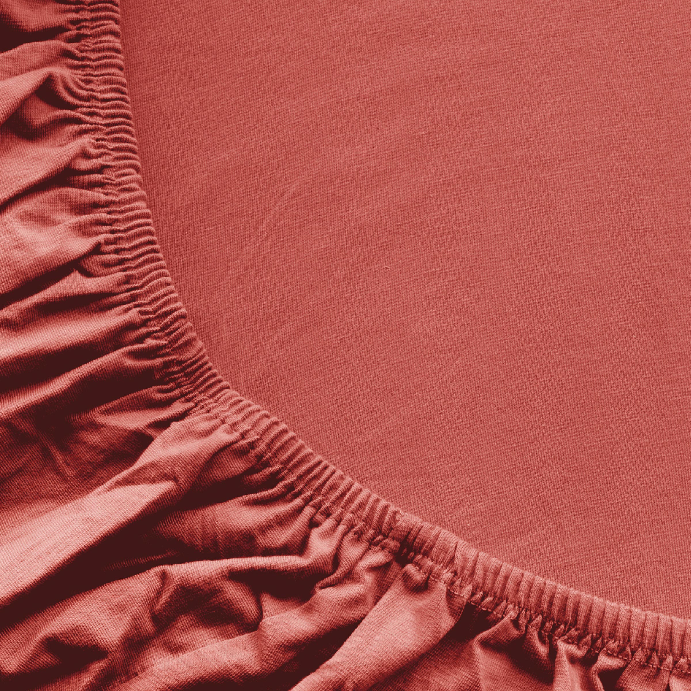 Dommelin Split Hoeslaken Jersey Deluxe Koraal  