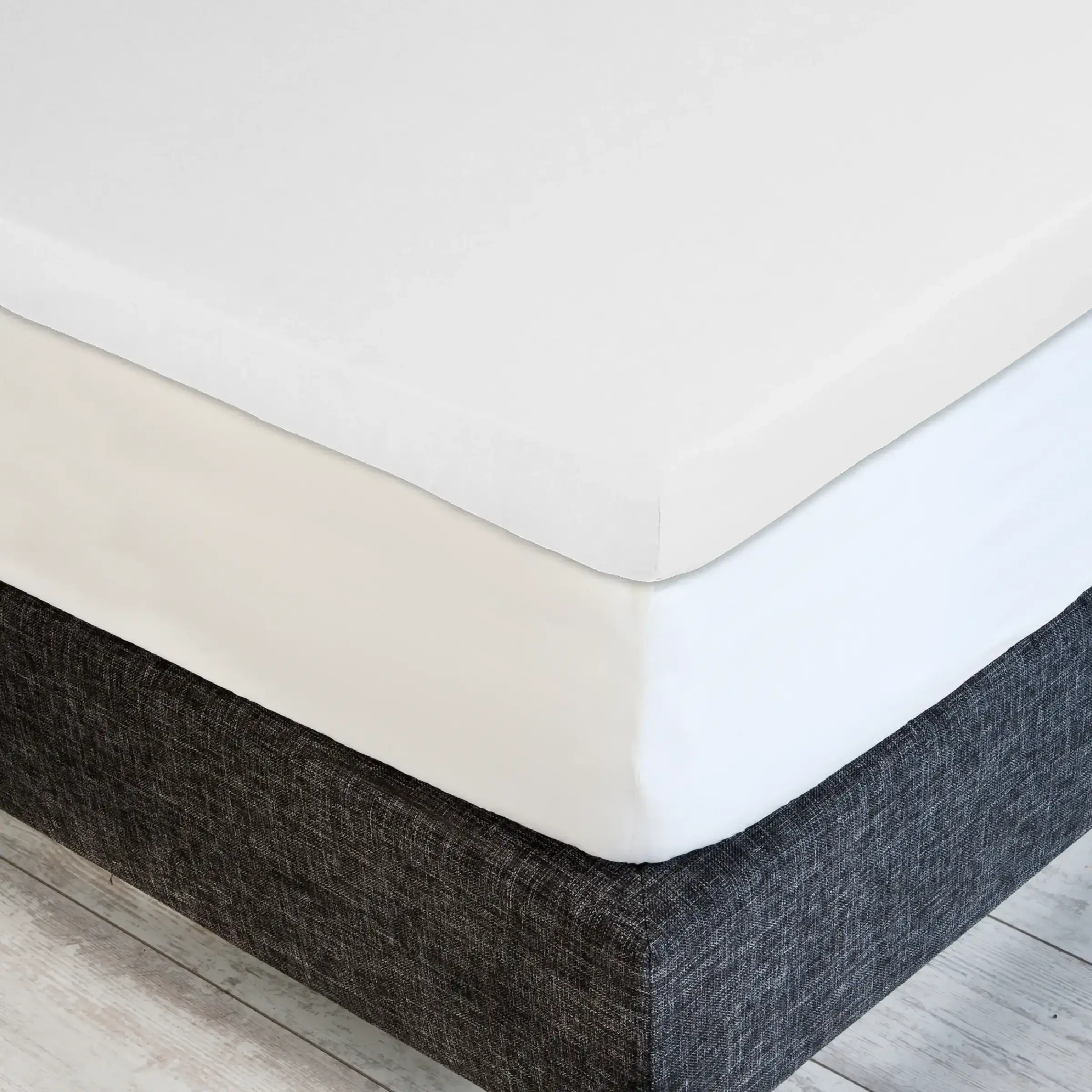 Lysdrap Topper Hoeslaken Satijn 600TC Cornsilk