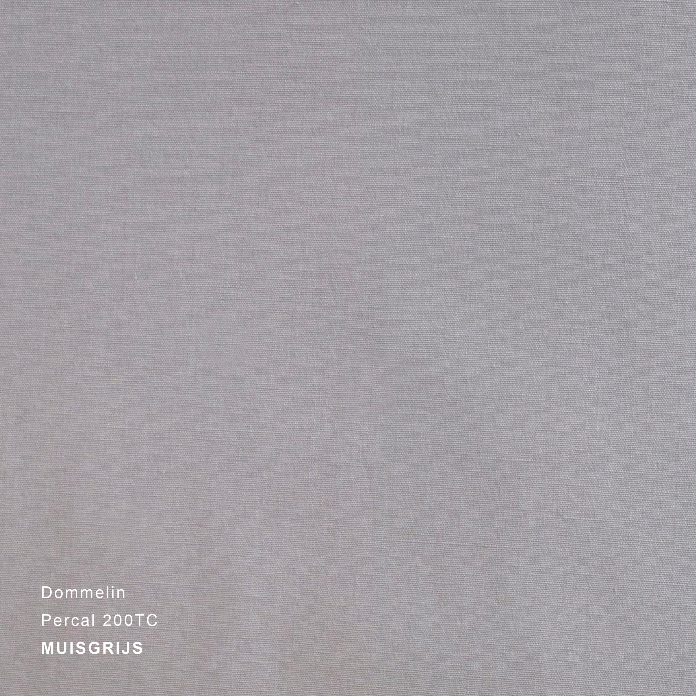 Dommelin Dekbedovertrek Percal 200TC Muisgrijs