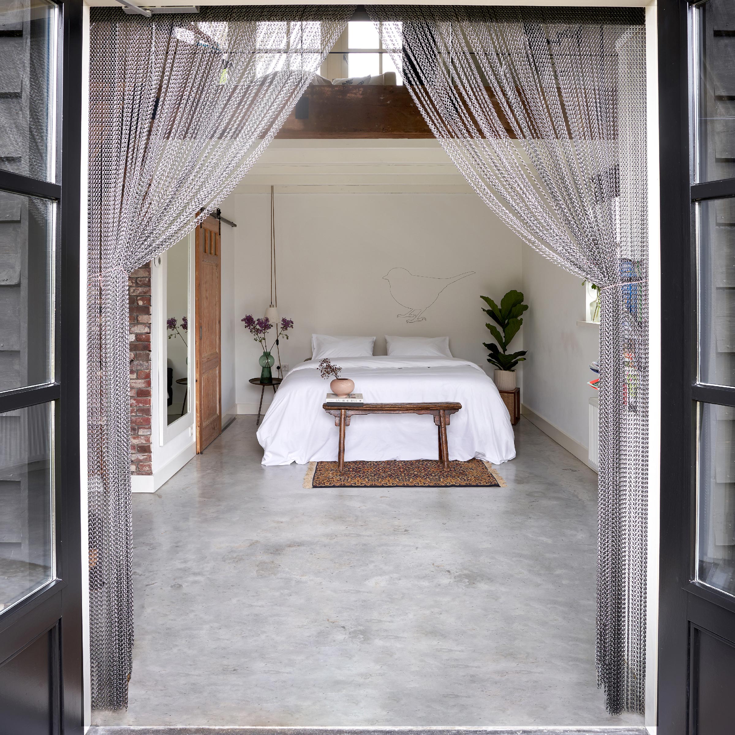 Dommelin Split Hoeslaken Organic Percal 200TC Wolwit