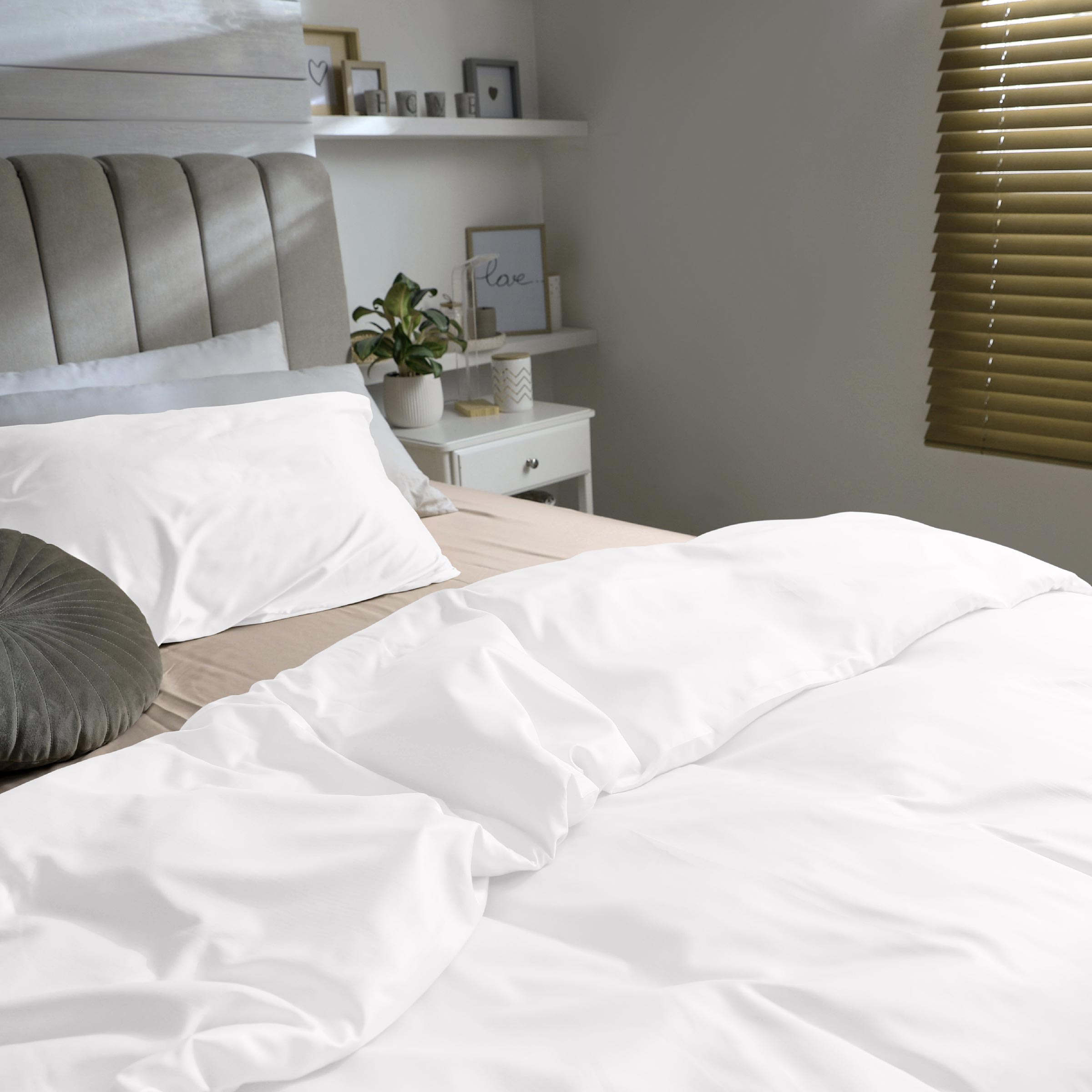 Dommelin Dekbedovertrek Set Satijn 300TC Wit