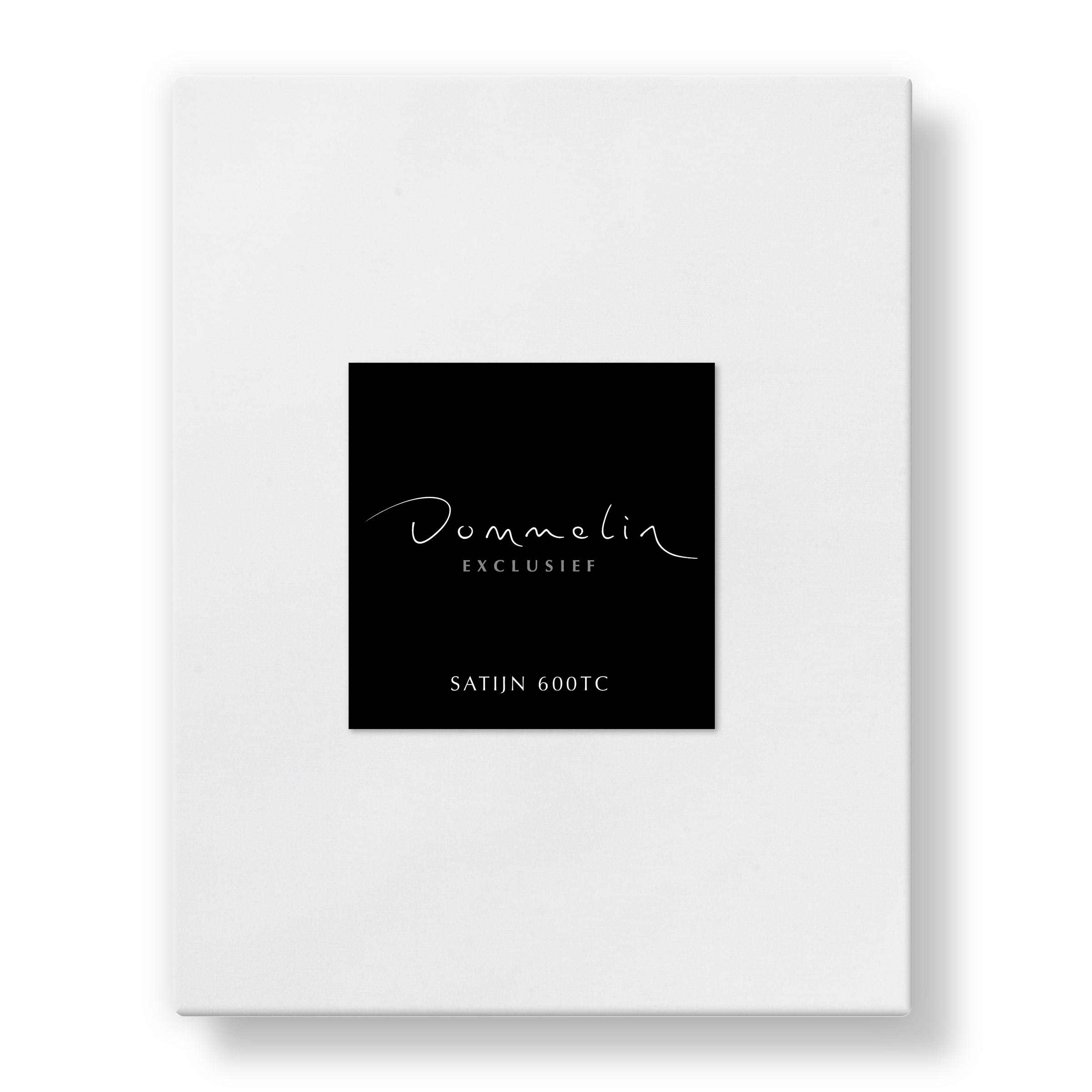 Dommelin Dubbel Split Hoeslaken Satijn 600TC Wit