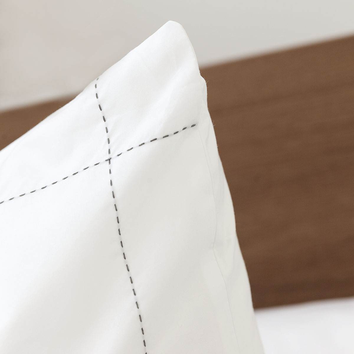 Mrs.Me Kussensloop Apex Percal 400TC Wit 60 x 70 cm