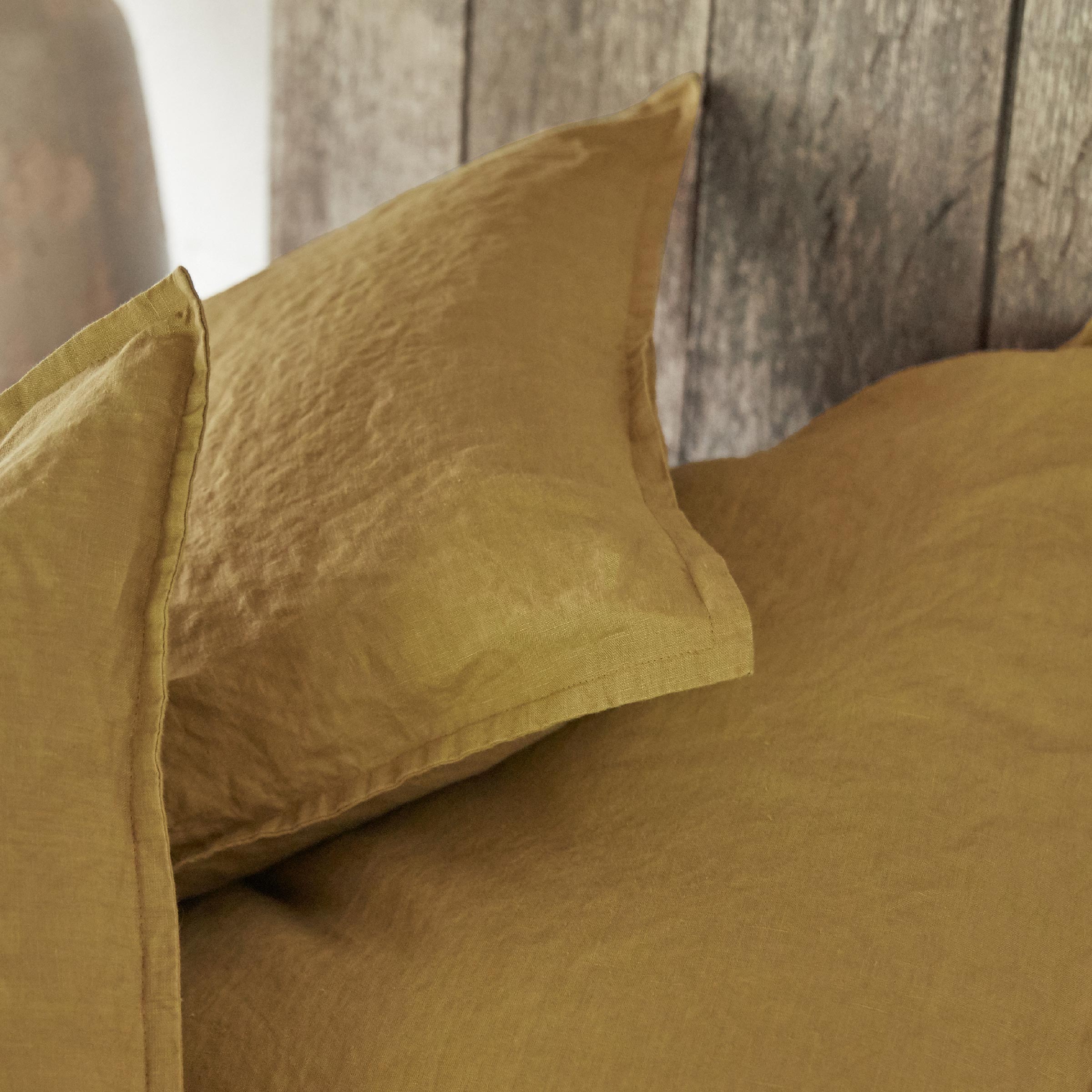 Alexandre Turpault Kussensloop Nouvelle Vague Stonewashed Linnen Sienne