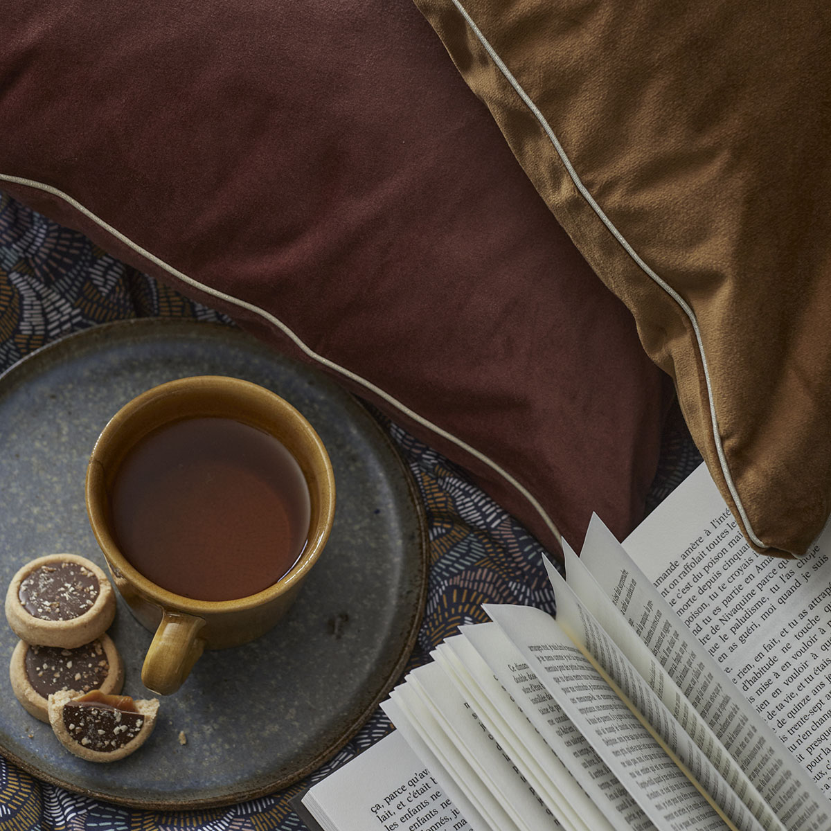 Essix Sierkussenhoes Gatsby Fluweel Rose Indian 40 x 60 cm