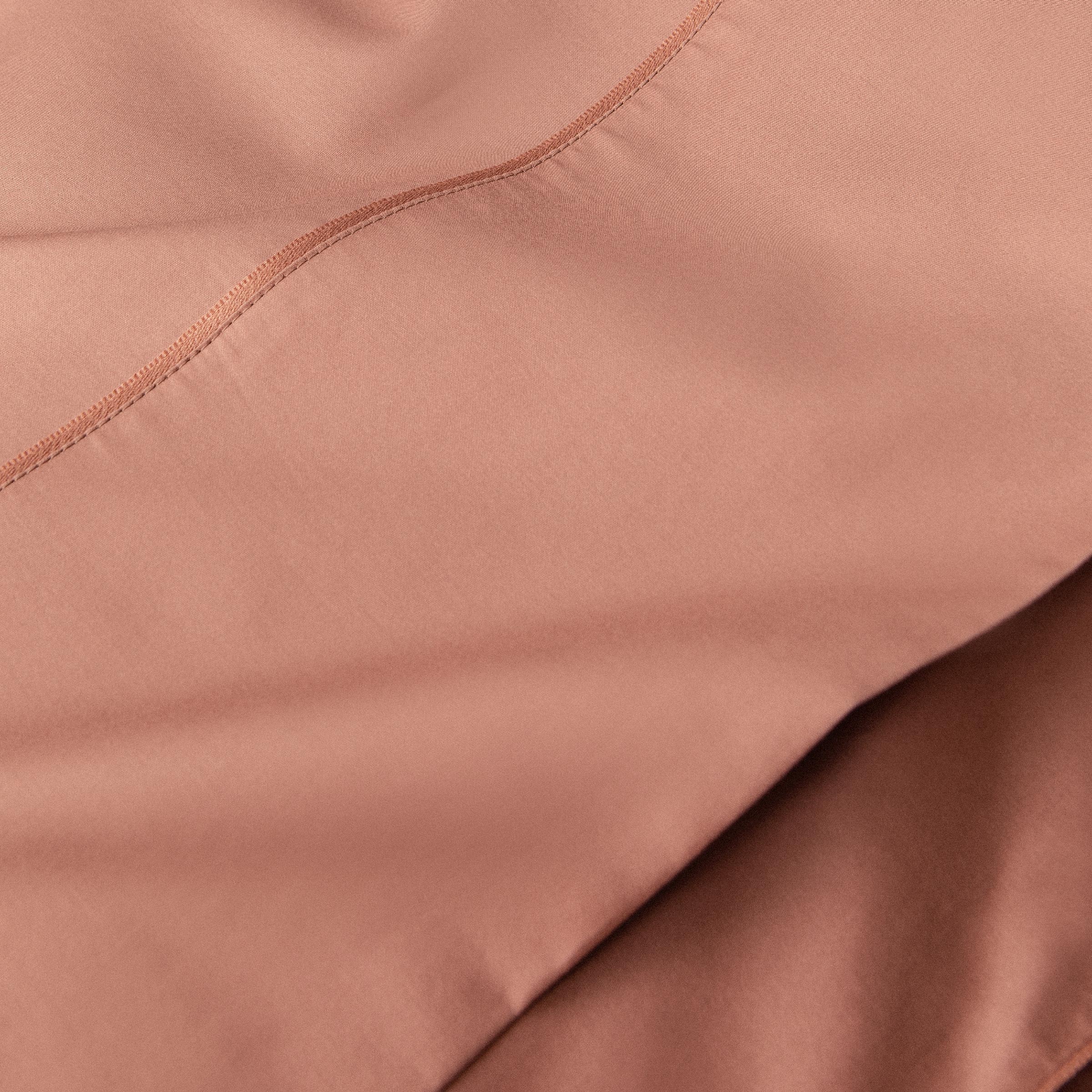 Alexandre Turpault Laken Teophile Organic Satijn 300TC Terracotta