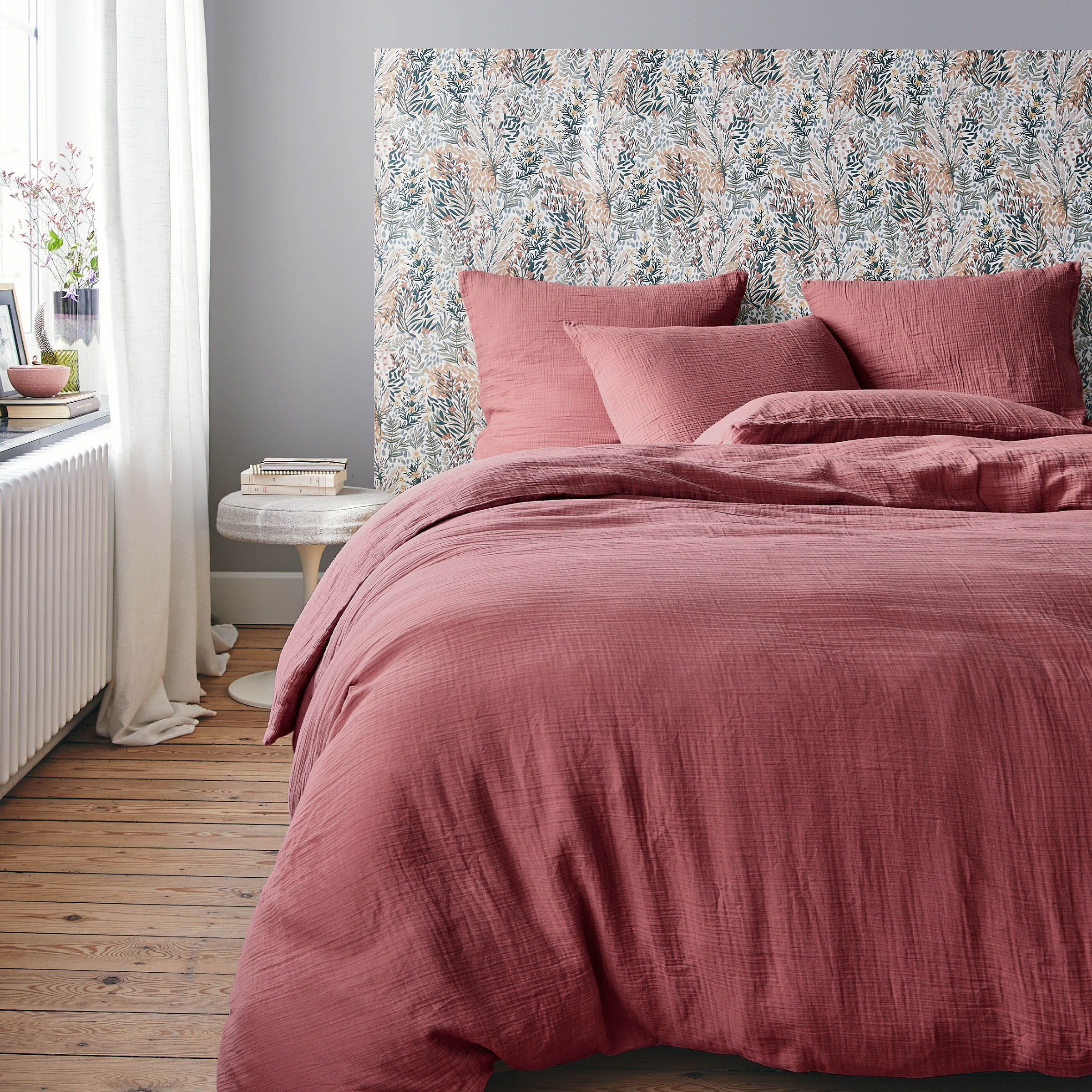 Essix Dekbedovertrek Set Tendresse Stonewashed Katoengaas 145TC Rose Canyon 