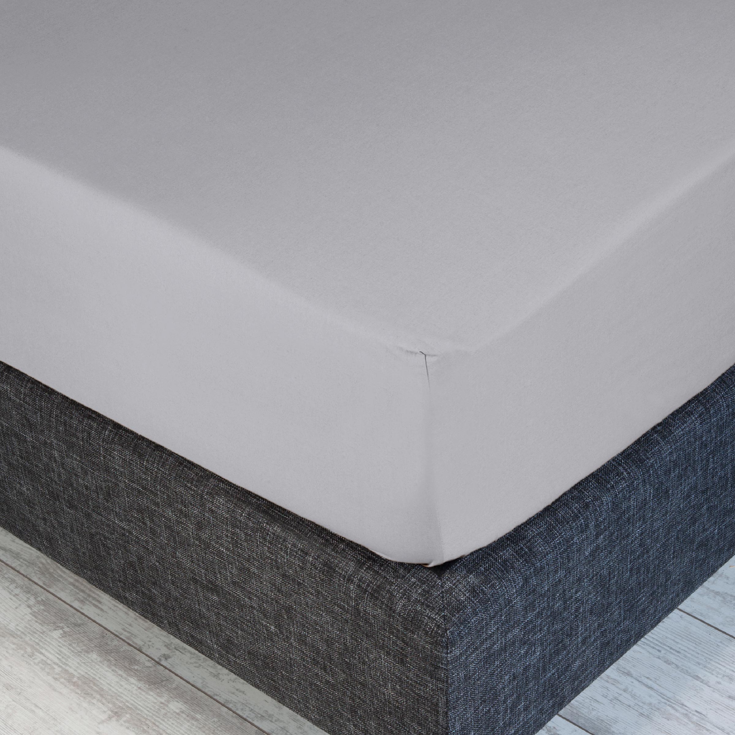 Dommelin Hoeslaken Satijn 300TC Muisgrijs