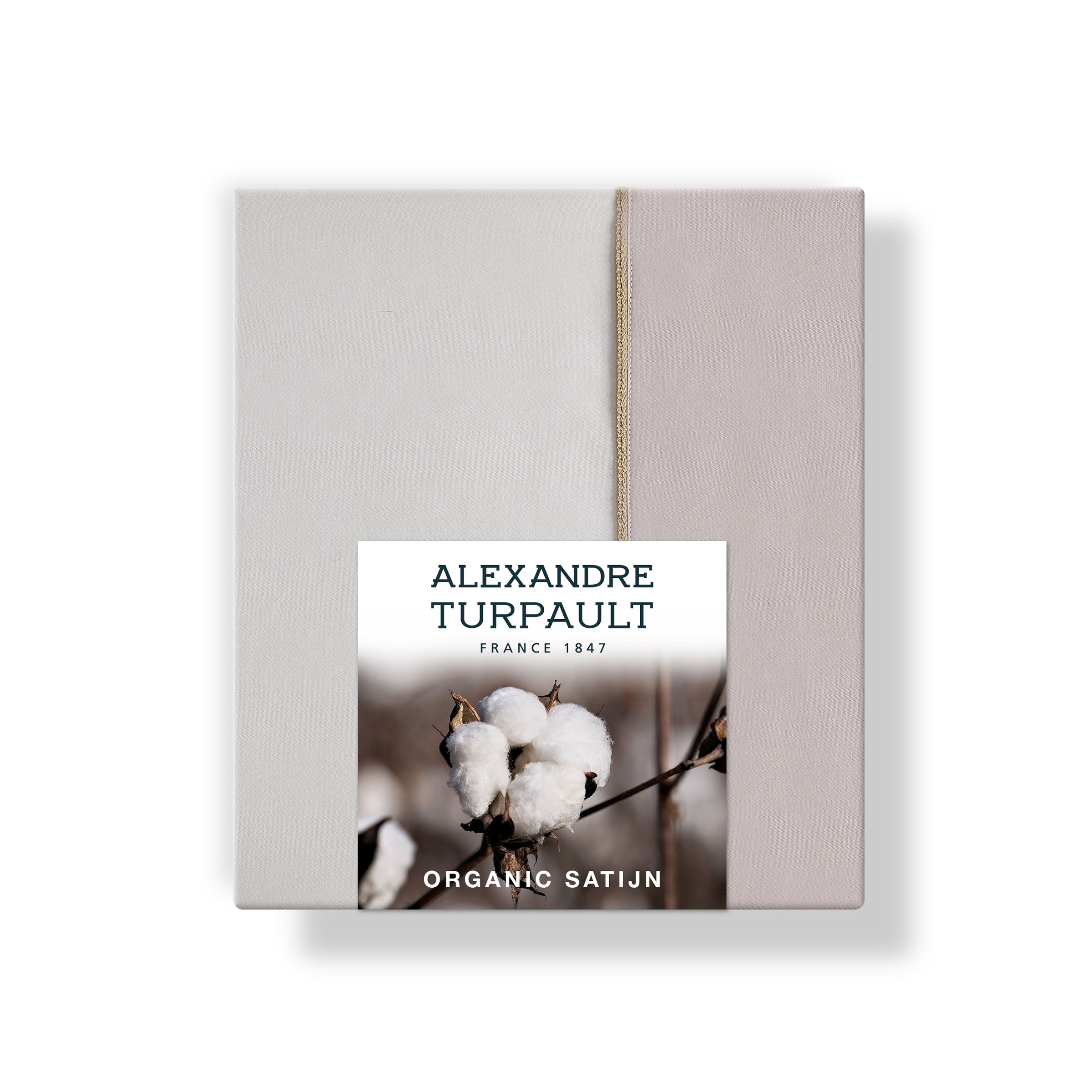 Alexandre Turpault Kussensloop Nobel Organic Satijn 300TC Pink Dew - Hermine