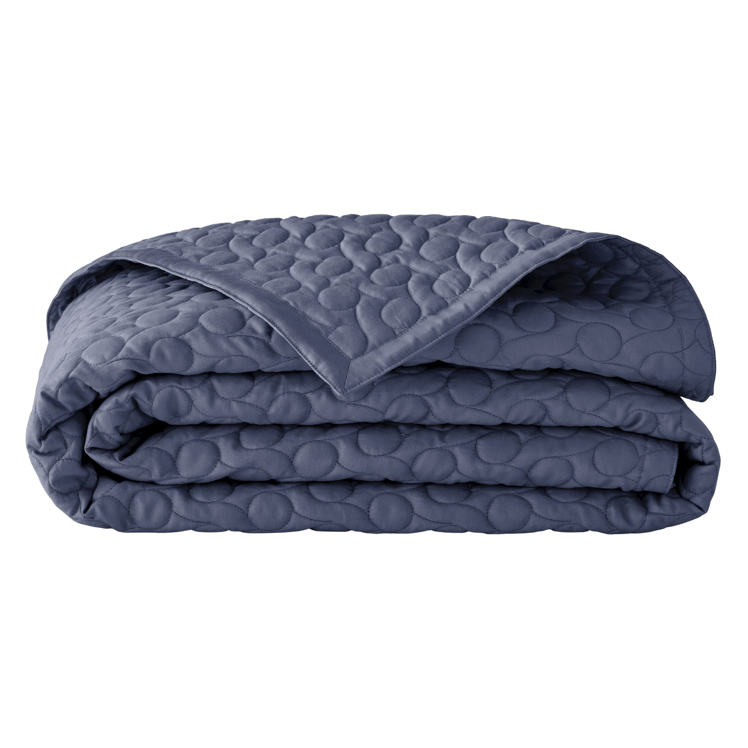 Alexandre Turpault Sprei Poesie Satijn Marine 260 x 240 cm