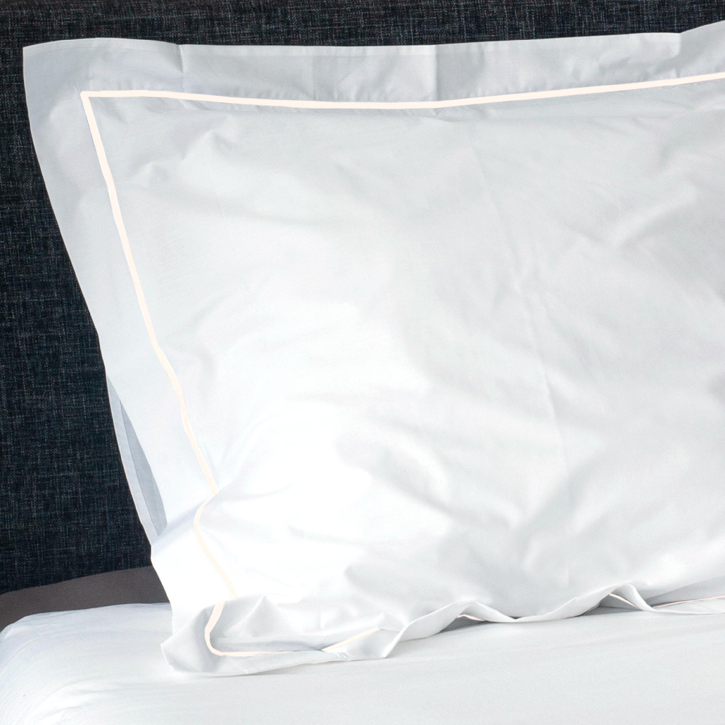 Dommelin Kussensloop Volant Cortina Percal 200TC Wit - Wit 60 x 70 cm