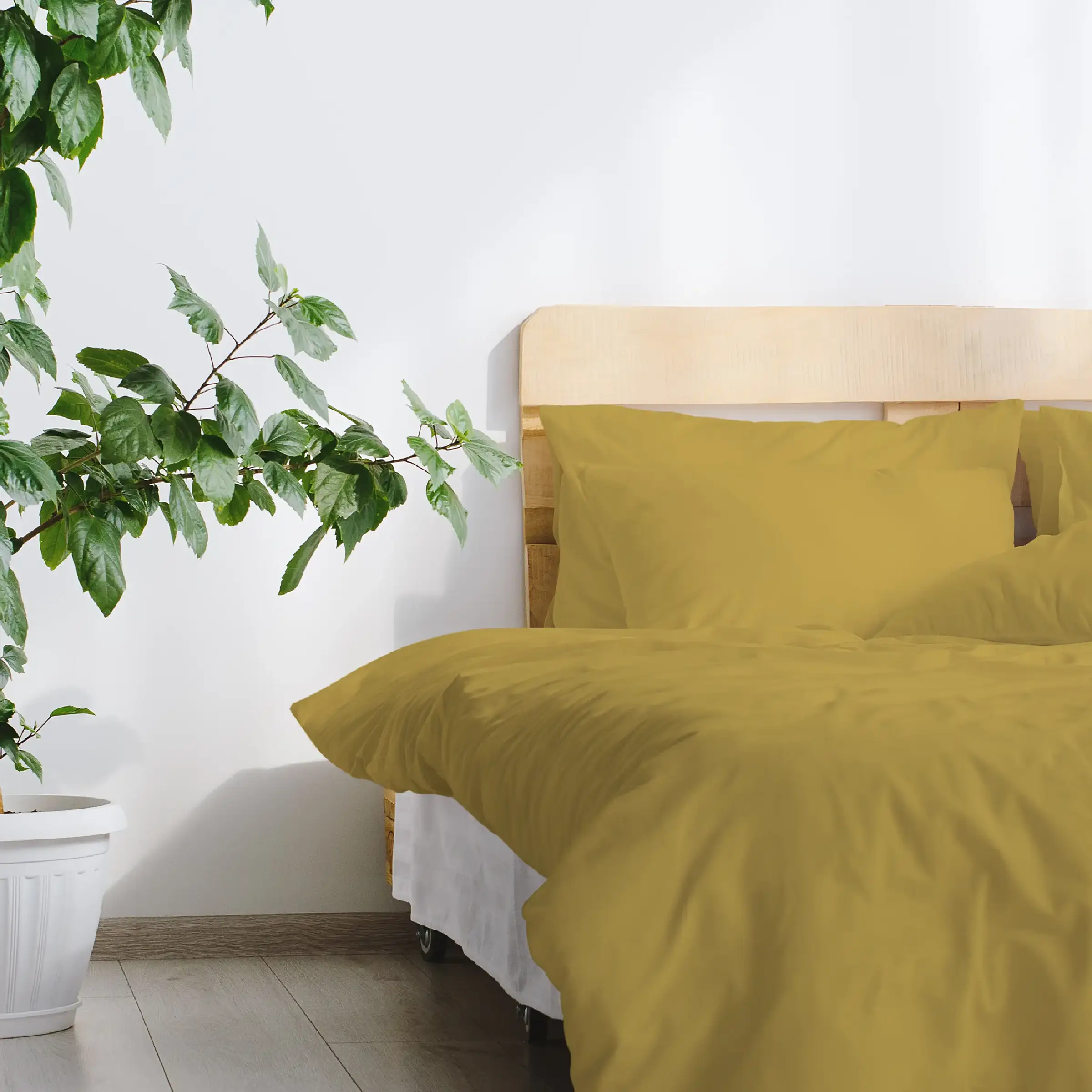 Dommelin Kussensloop Katoen 180TC Mosterd