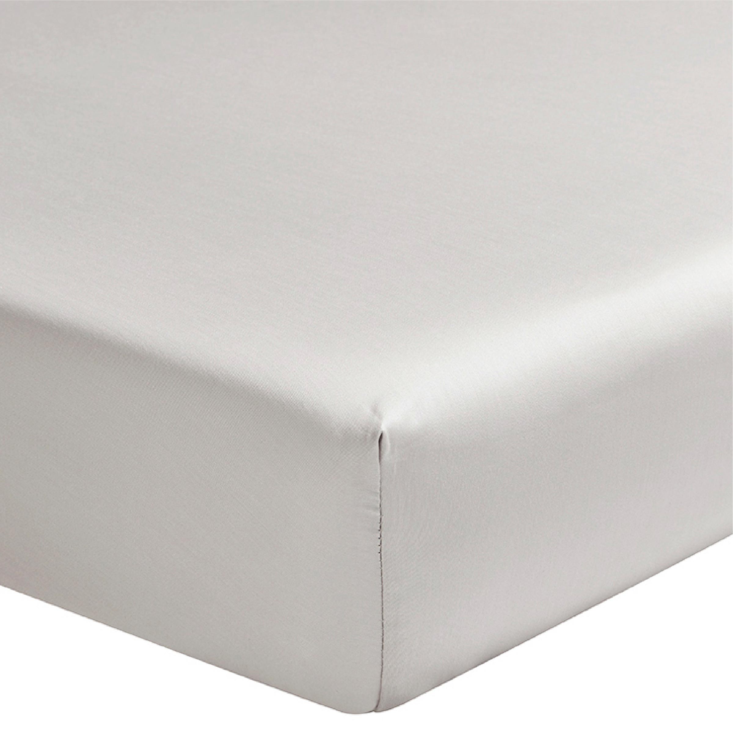 Alexandre Turpault Hoeslaken Hoge Hoek Teophile Organic Satijn 300TC Oyster