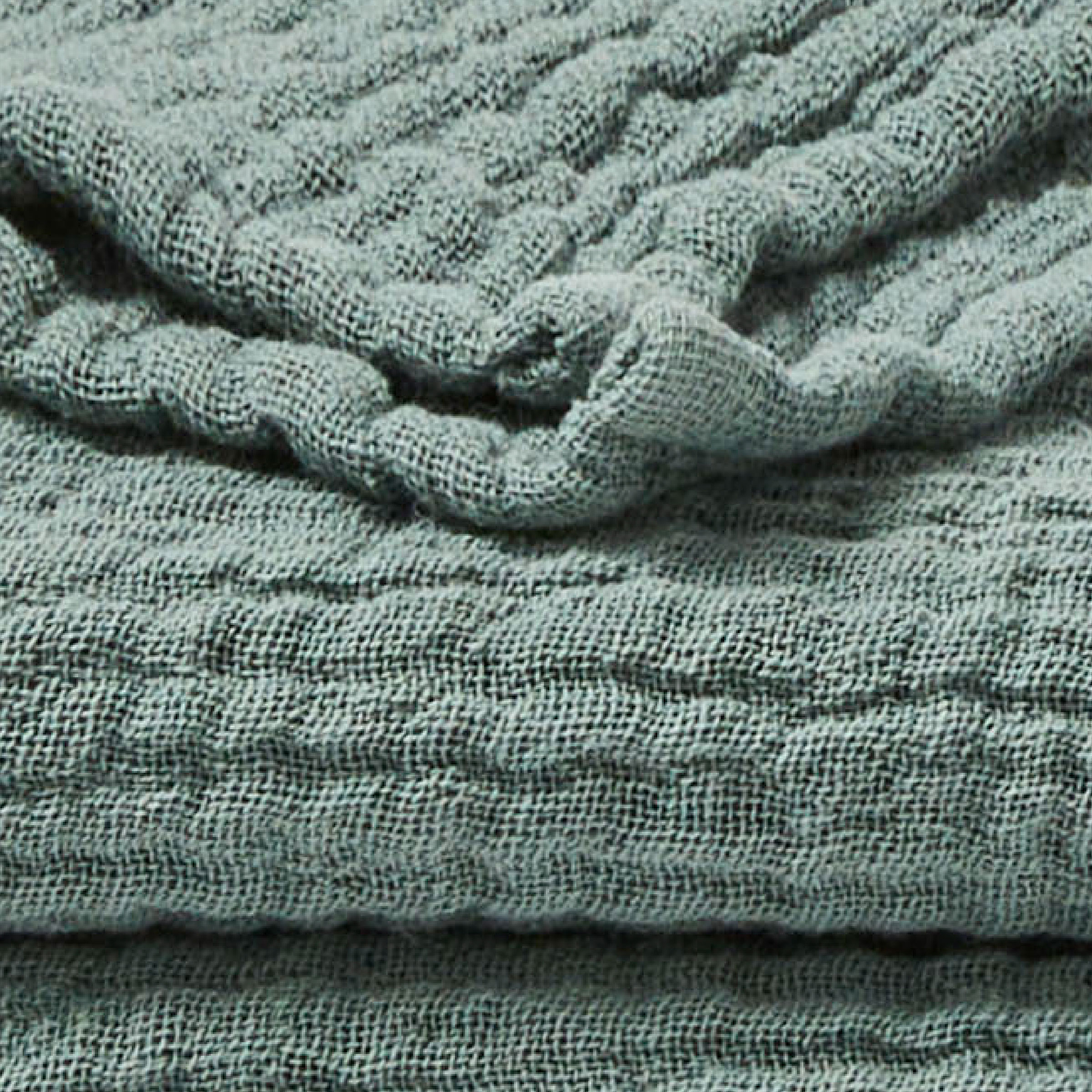 Essix Sprei Jazzy Stonewashed Katoengaas Sauge 260 x 240 cm