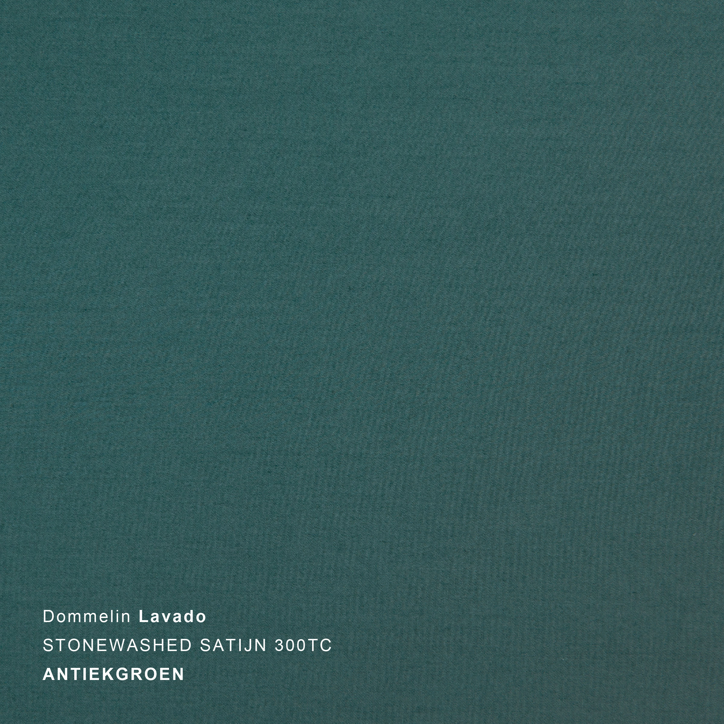 Dommelin Dekbedovertrekset Lavado Stonewashed Satijn 300TC Antiekgroen