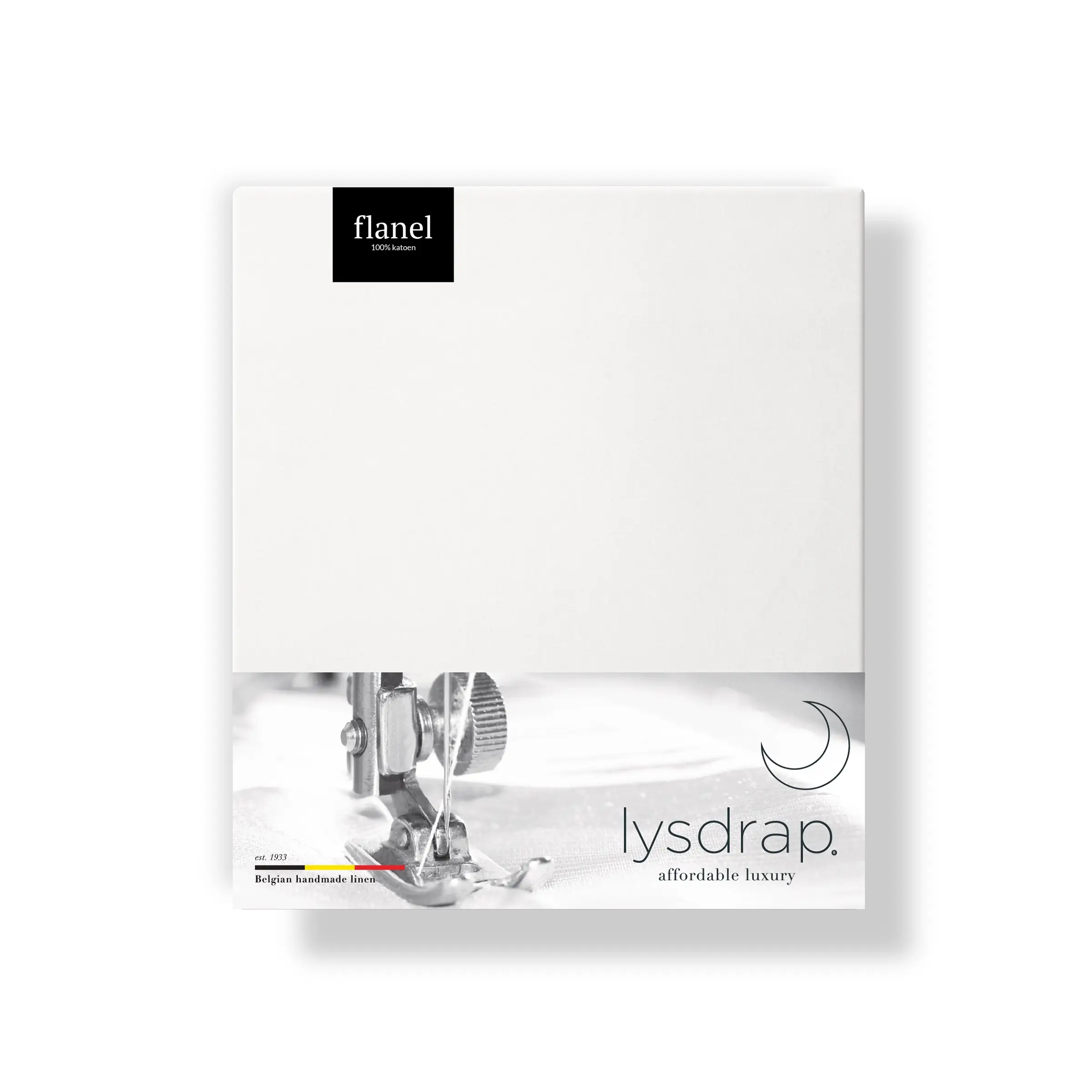 Lysdrap Kussensloop Volant Virgo Flanel 140 gr/m2 Wit