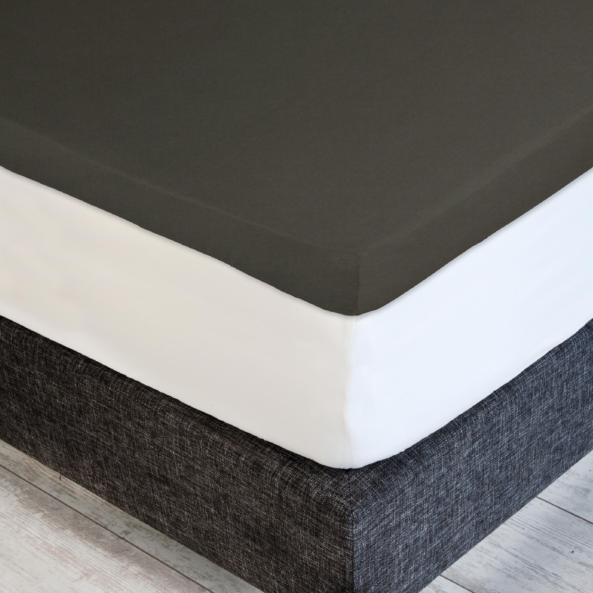 Dommelin Dubbel Split Topper Hoeslaken Percal 200TC Leem