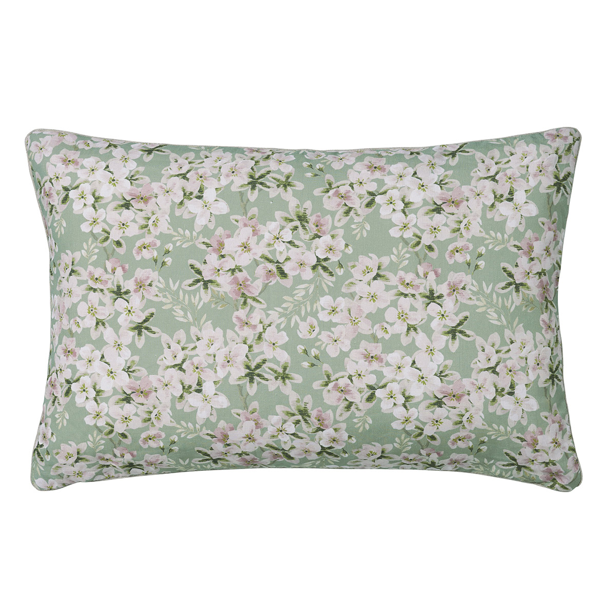 Alexandre Turpault Sierkussenhoes Bloom Linnen Eucalyptus 40 x 60 cm