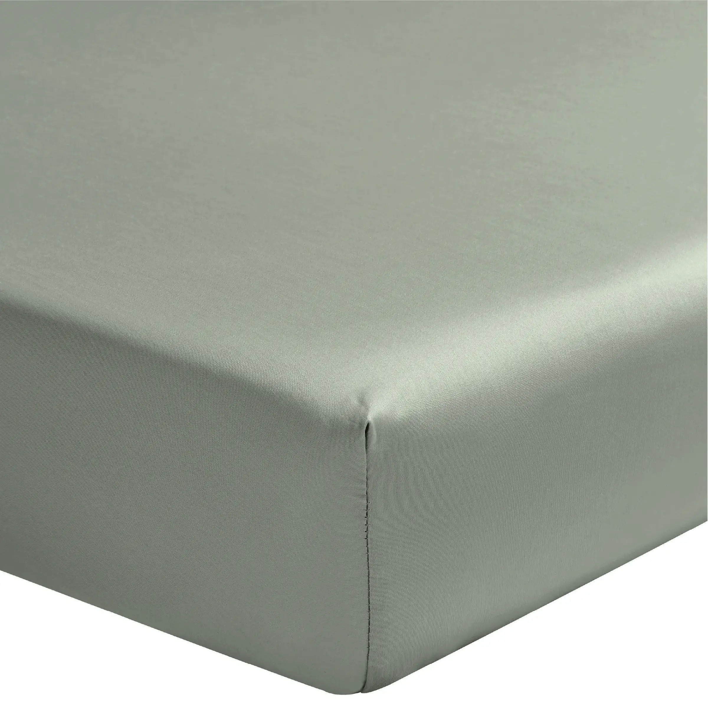 Alexandre Turpault Hoeslaken Teophile Organic Satijn 300TC Linden Green