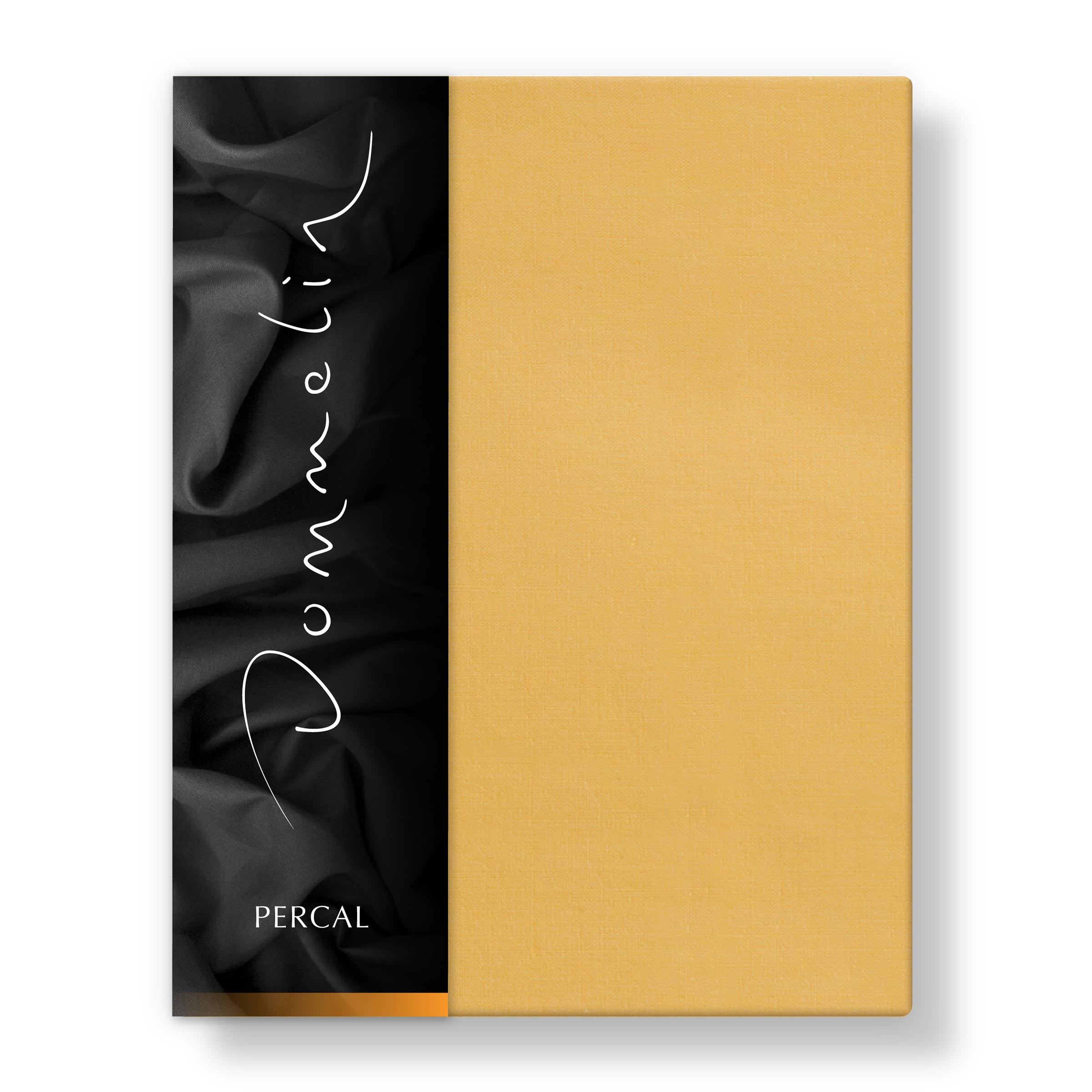 Dommelin Topper Hoeslaken Percal 200TC Okergeel