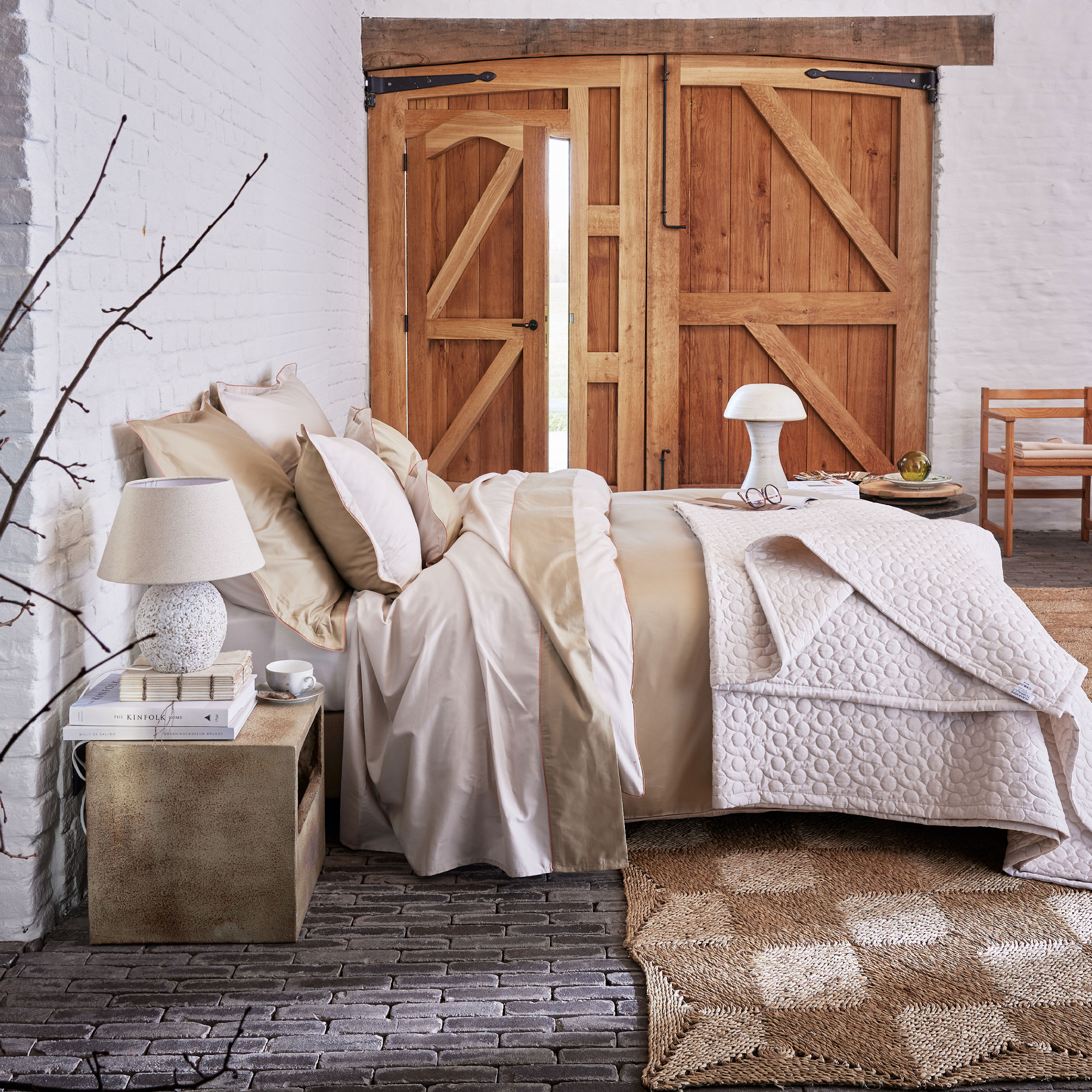 Alexandre Turpault Laken Nobel Organic Satijn 300TC Desert - Moon