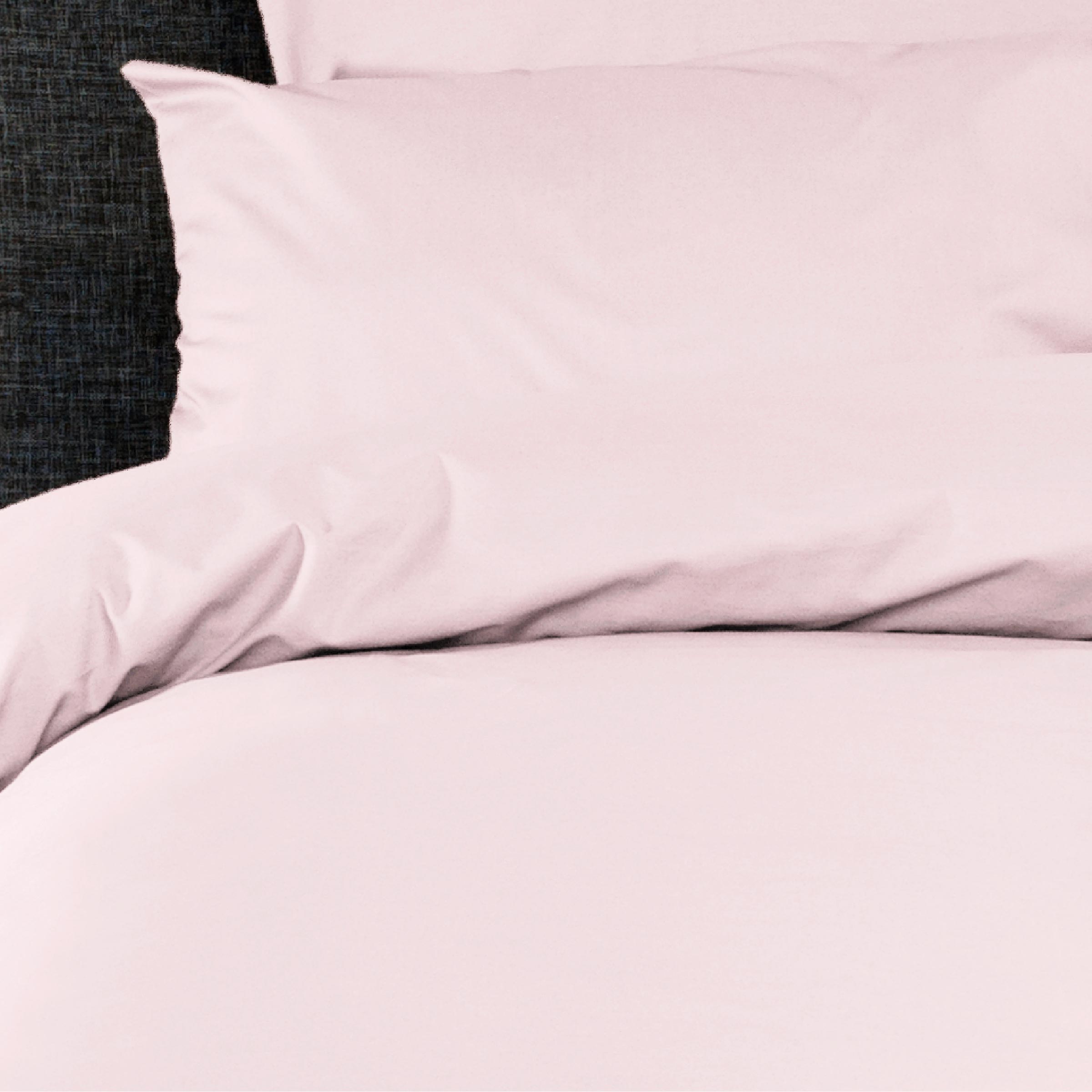 Dommelin Dekbedovertrek Set Percal 200TC Lichtroze