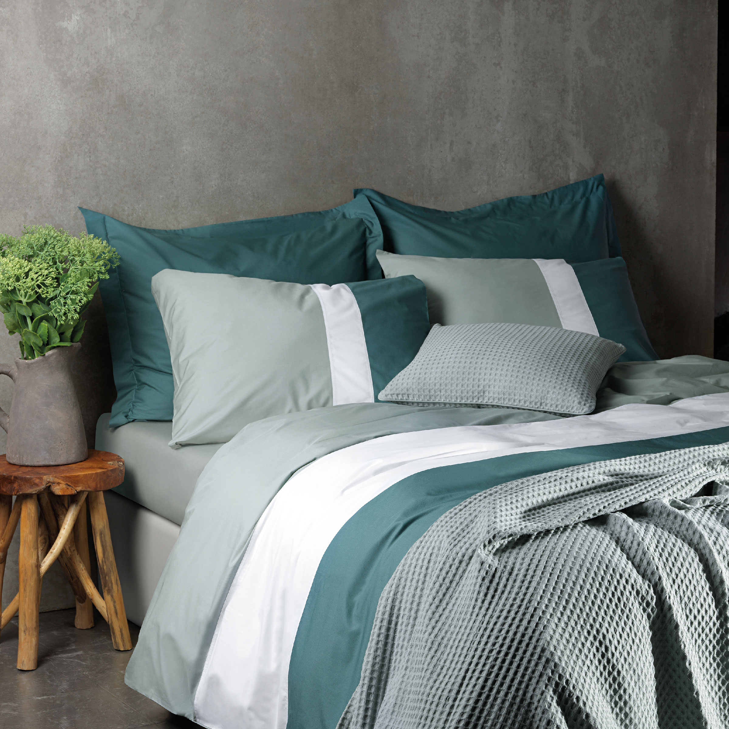 Dommelin Sprei Bari Katoen Spargroen