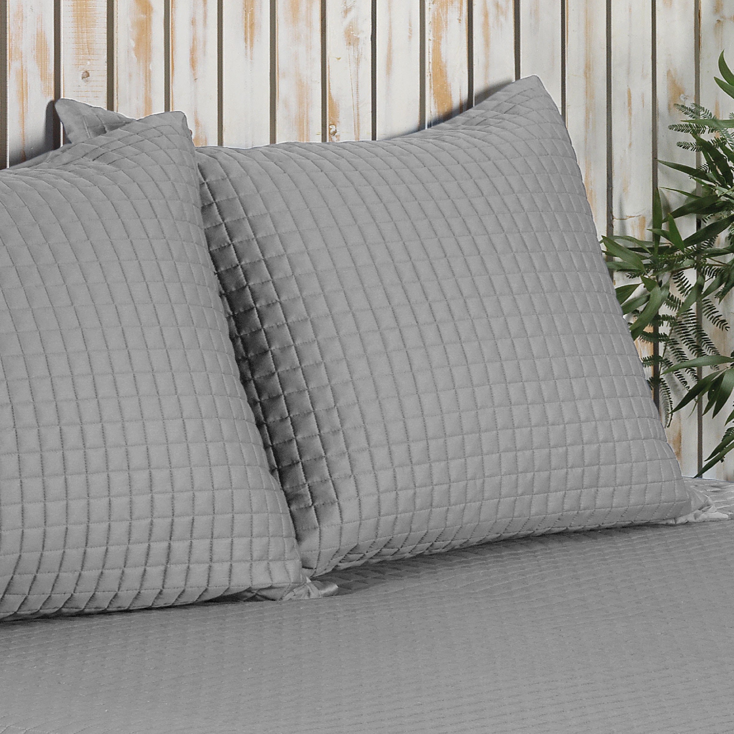 Dommelin Sierkussenhoes Chicago Satijn 300TC Zilver