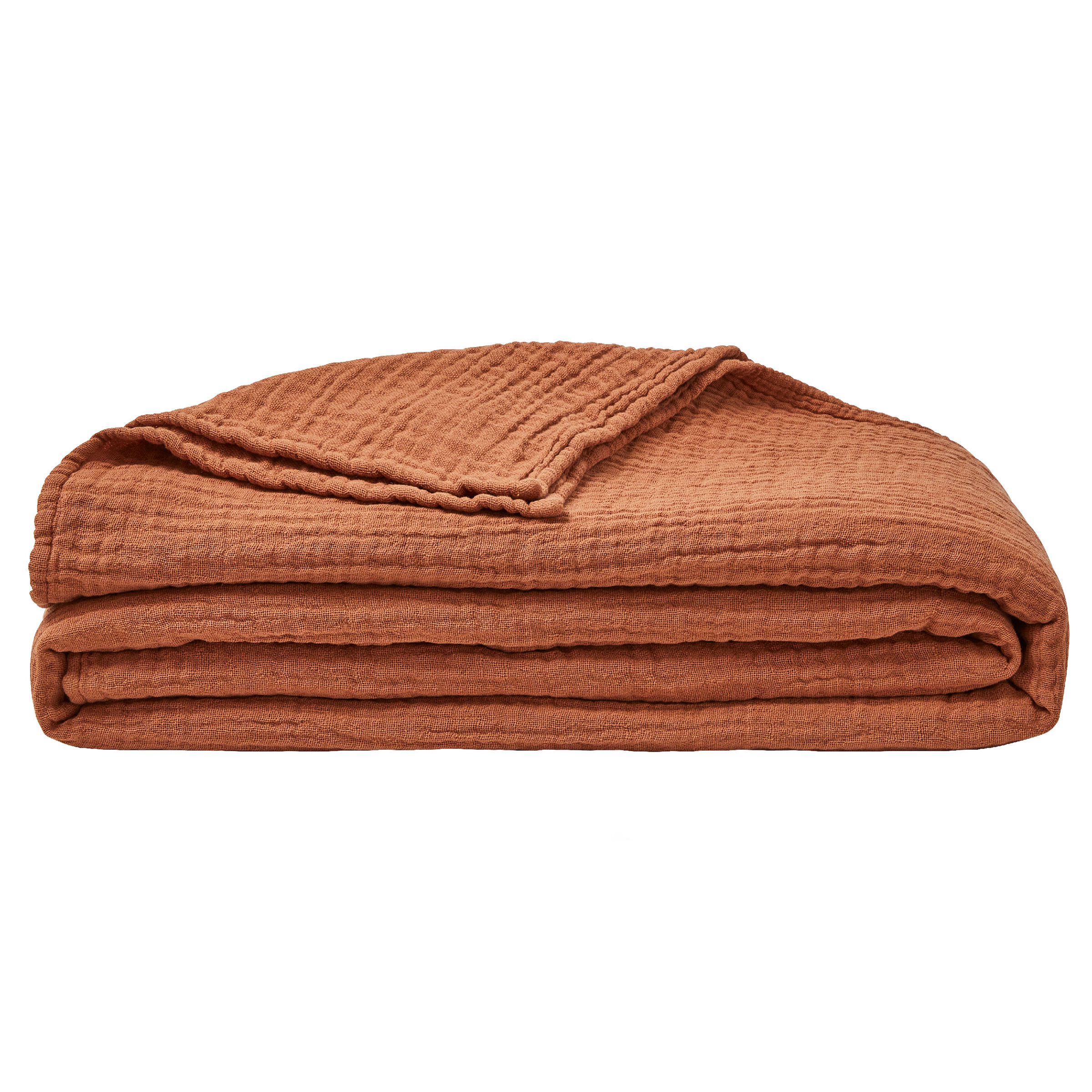 Essix Sprei Jazzy Stonewashed Katoengaas Roux 260 x 240 cm