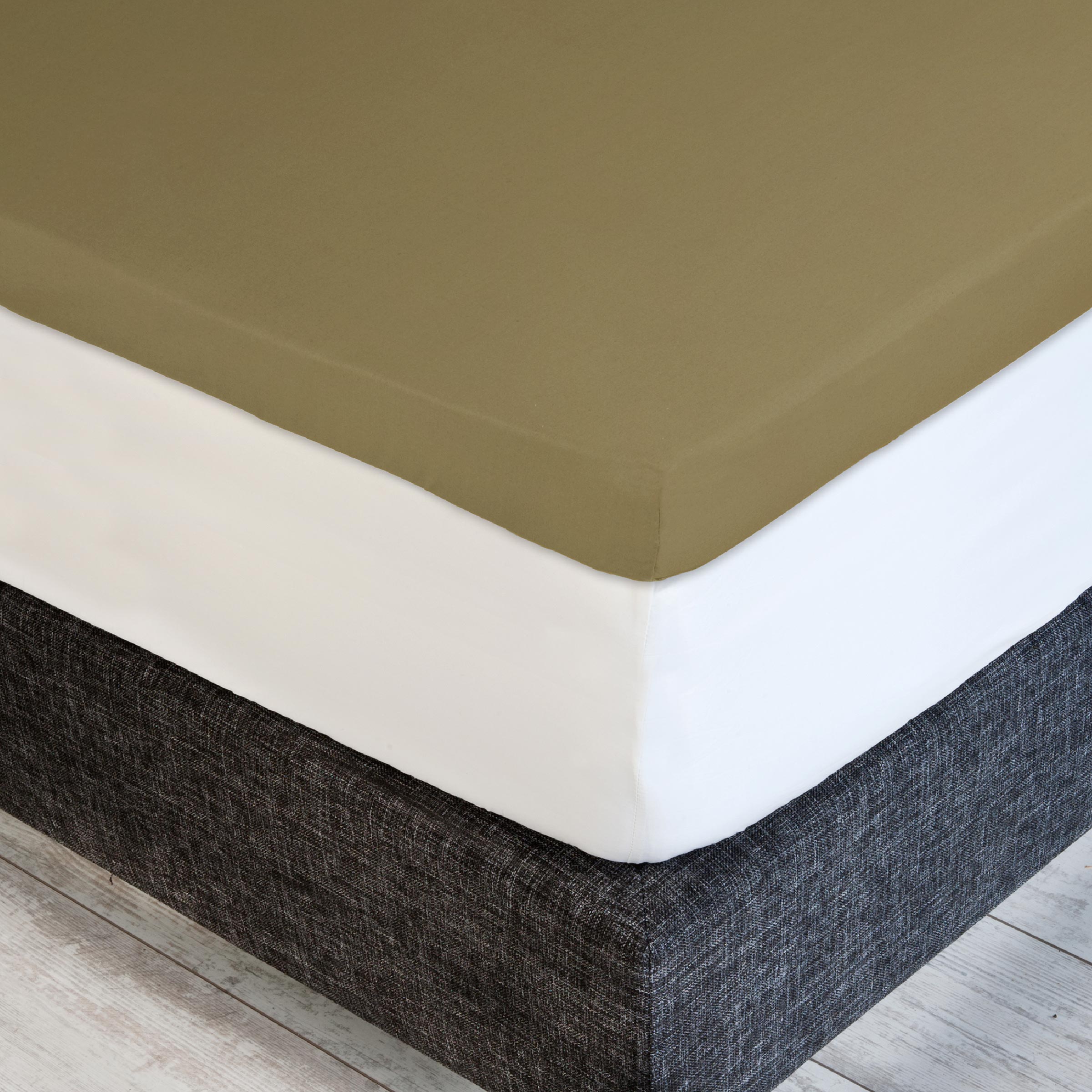 Dommelin Dubbel Split Topper Hoeslaken Satijn 300TC Brons