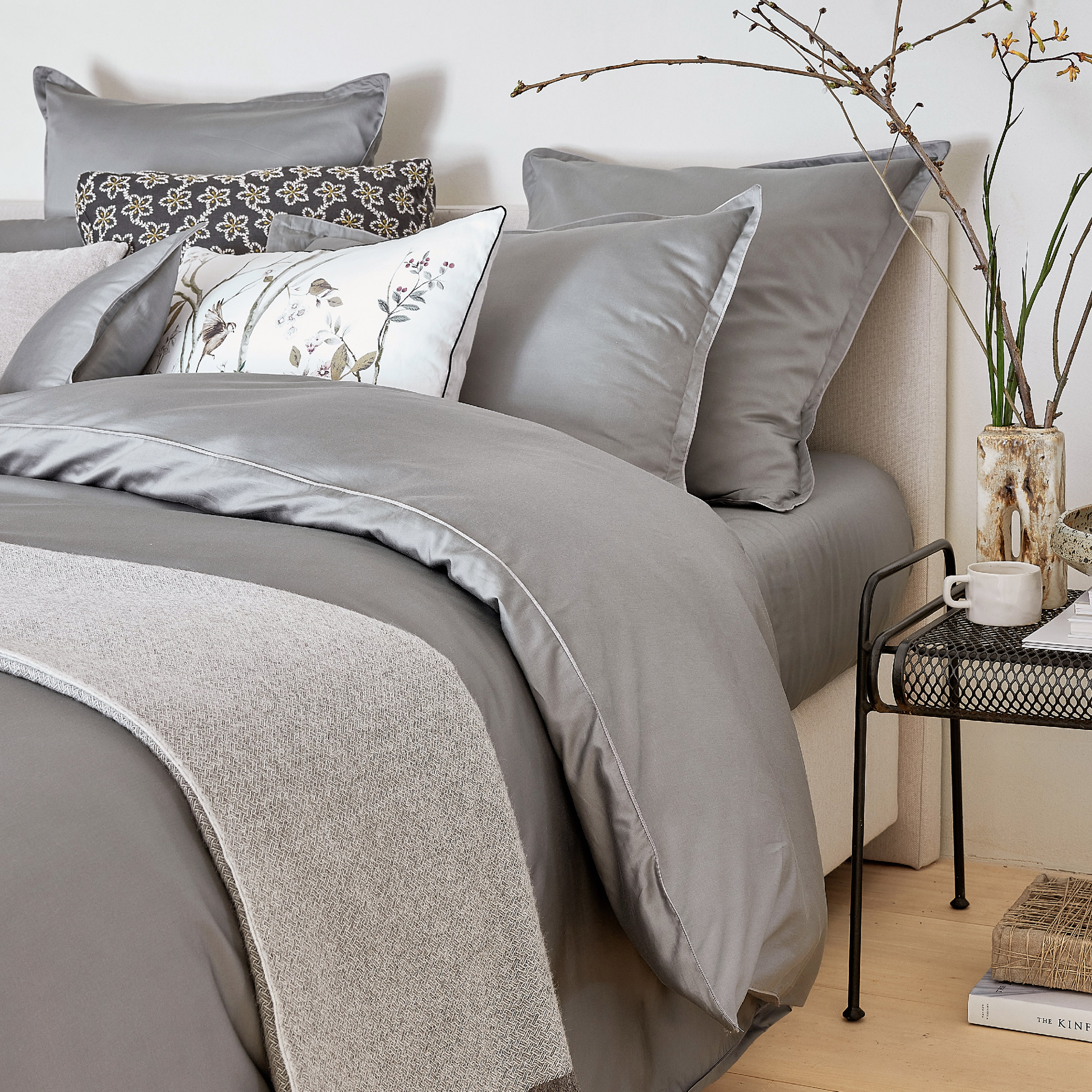 Alexandre Turpault Dekbedovertrek Teophile Organic Satijn 300TC Meteore