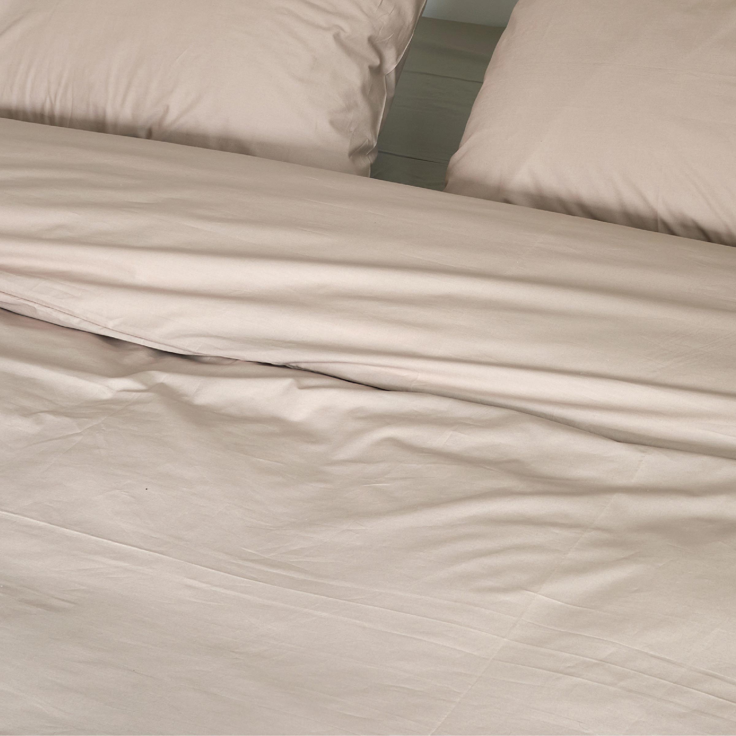 Dommelin Dekbedovertrek Organic Percal 200TC Hazelnoot