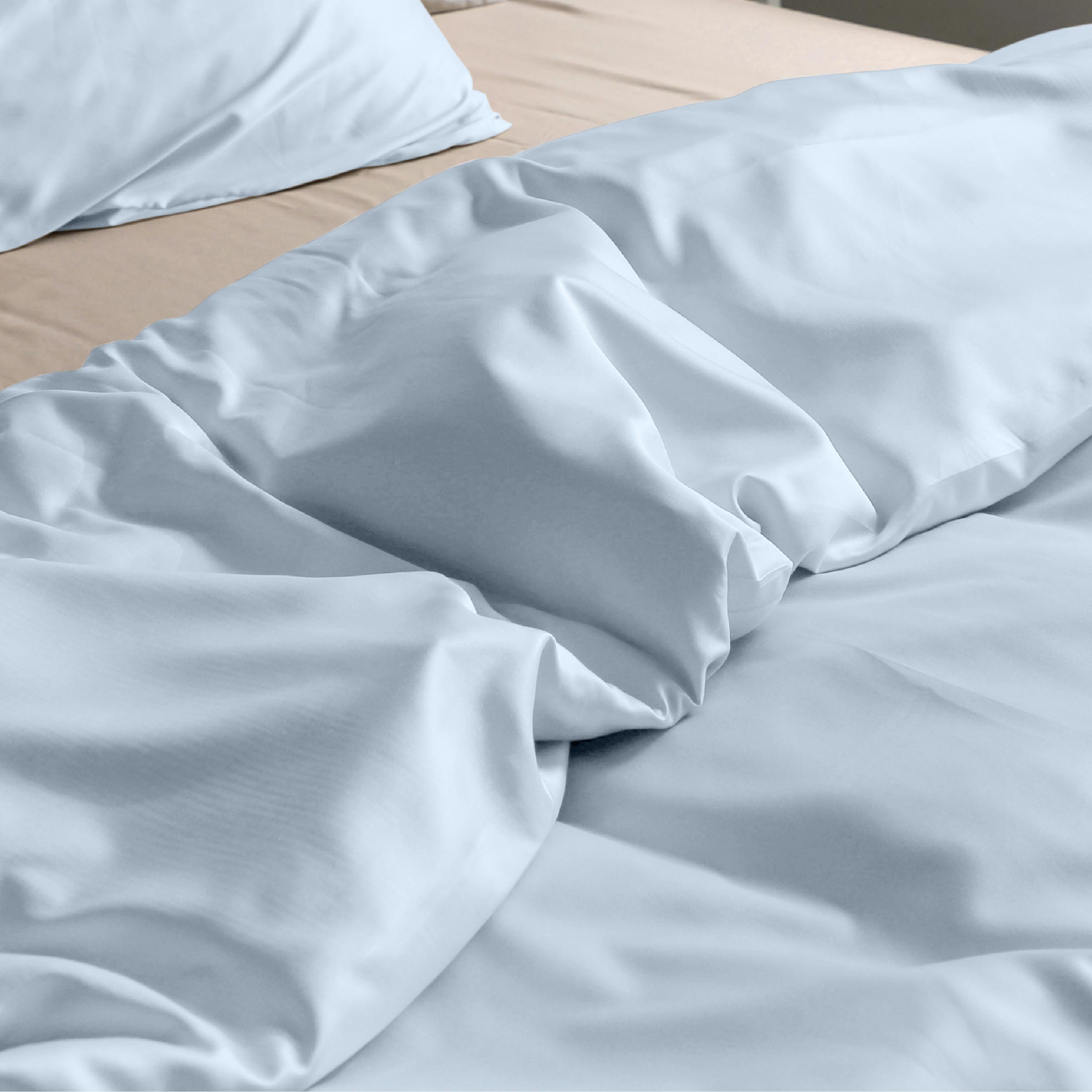 Dommelin Dekbedovertrek Set Satijn 300TC Lichtblauw 