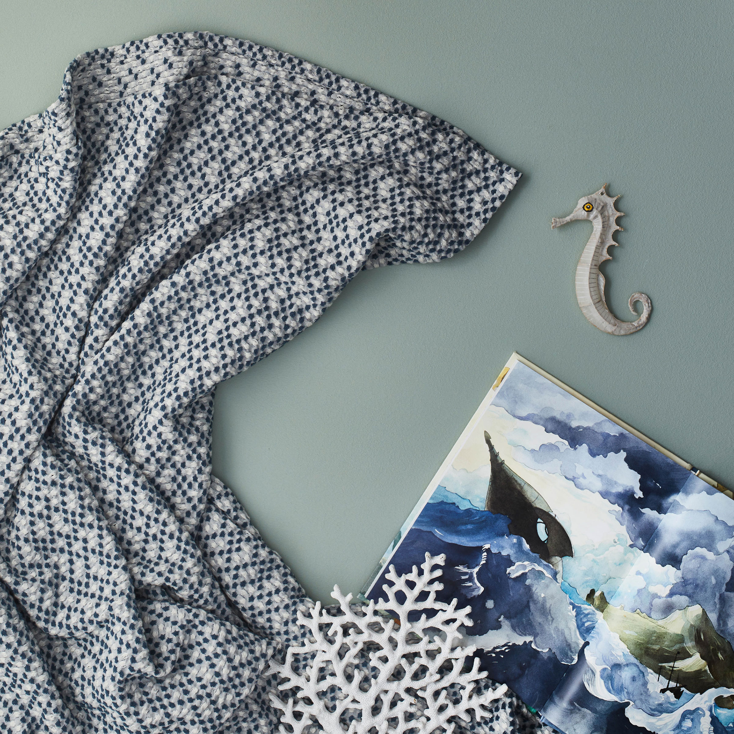 Essix Sierkussenhoes Mirage Stonewashed Katoen Nautilus 40 x 60 cm