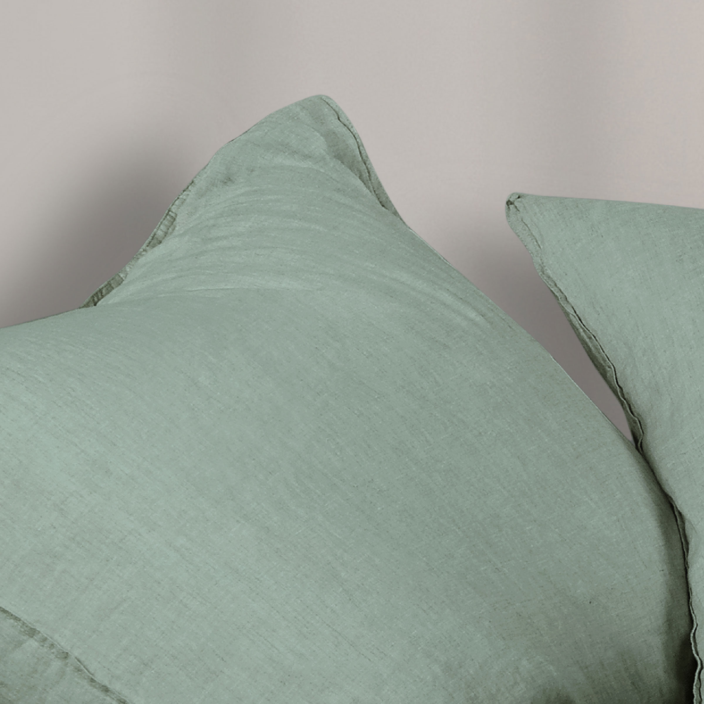 Dommelin Kussensloop Tough Stonewashed Linnen Mistgroen 60 x 70 cm