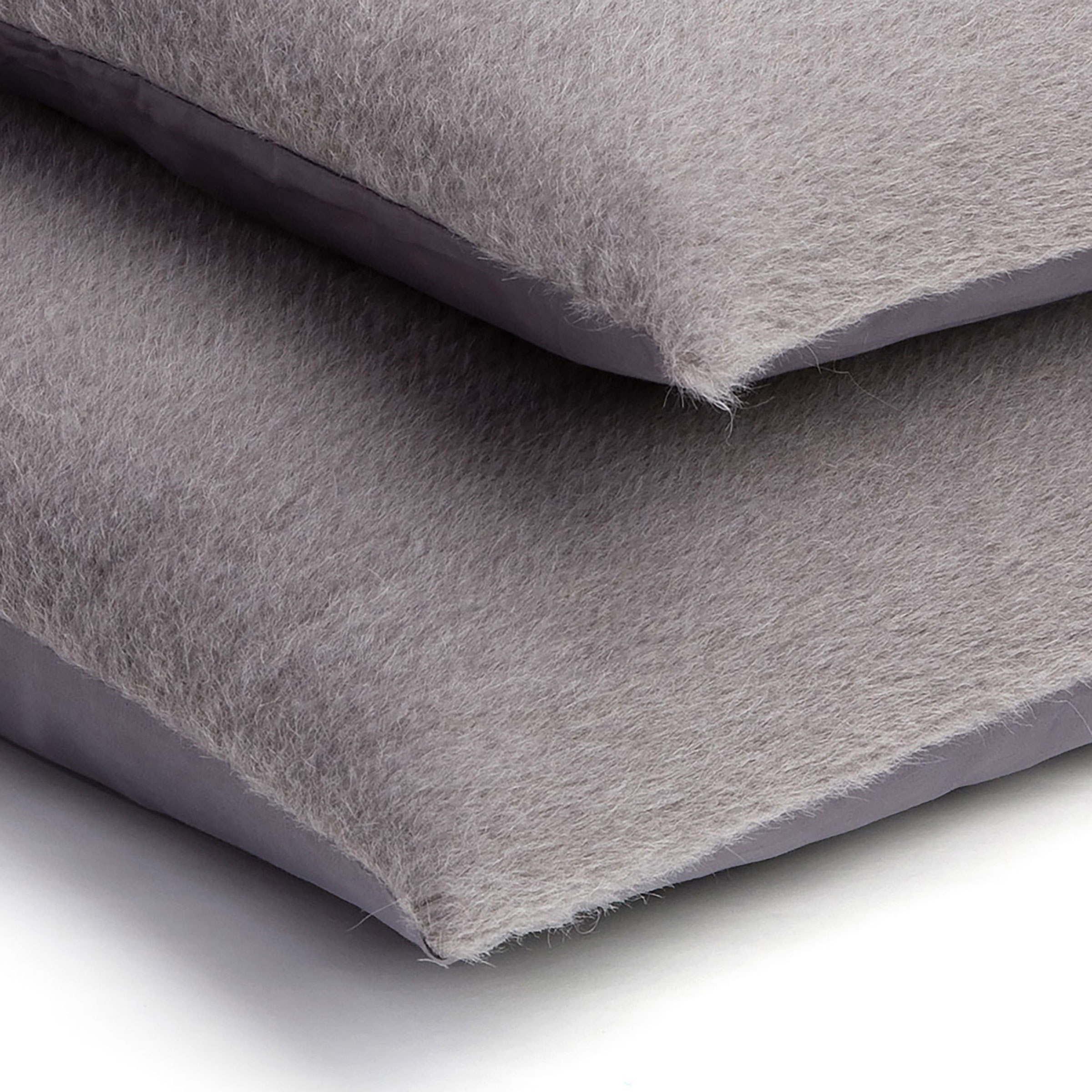 Mrs.Me Sierkussen Teddy Alpaca - Mohair Lightgrey