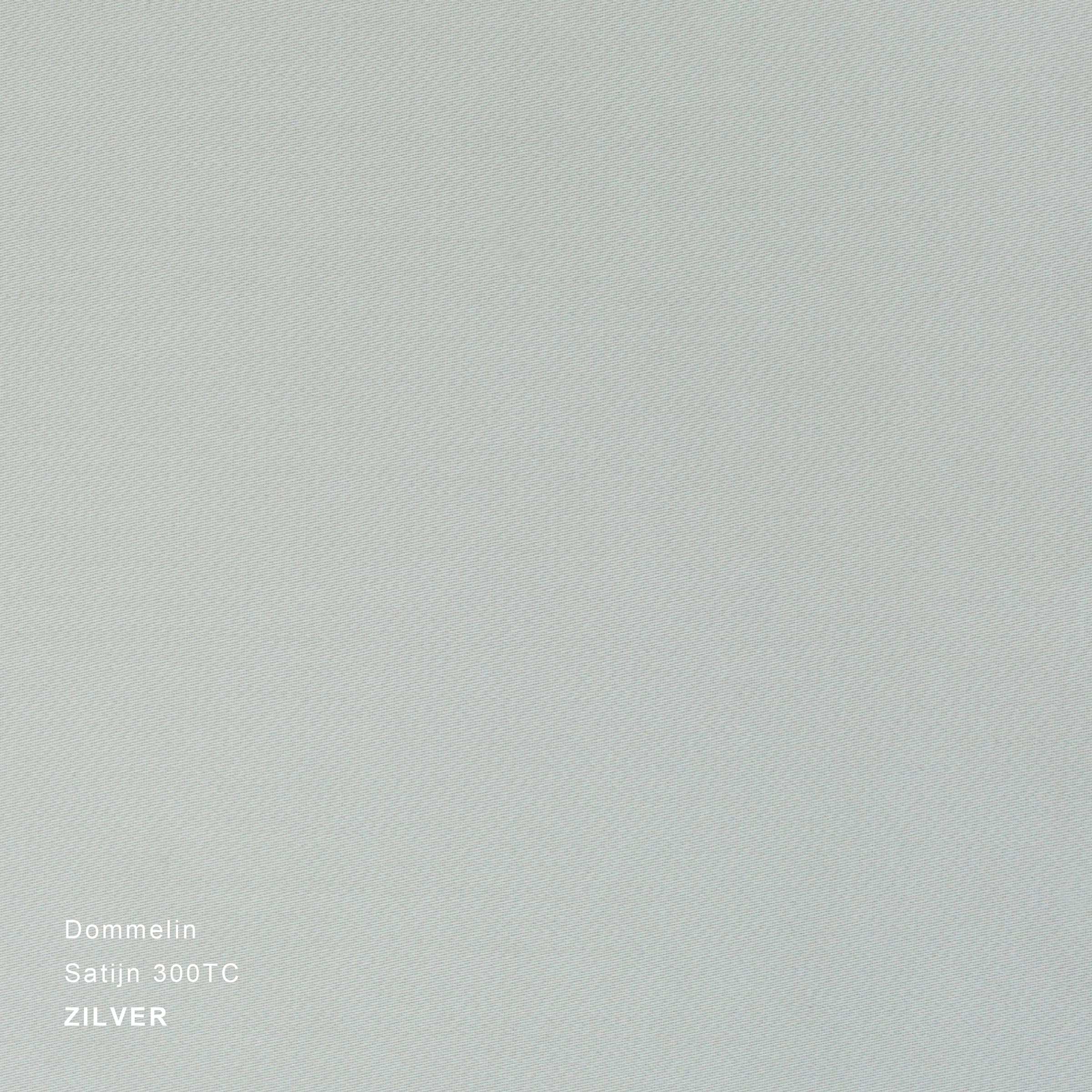 Dommelin Dekbedovertrek Set Satijn 300TC Zilver