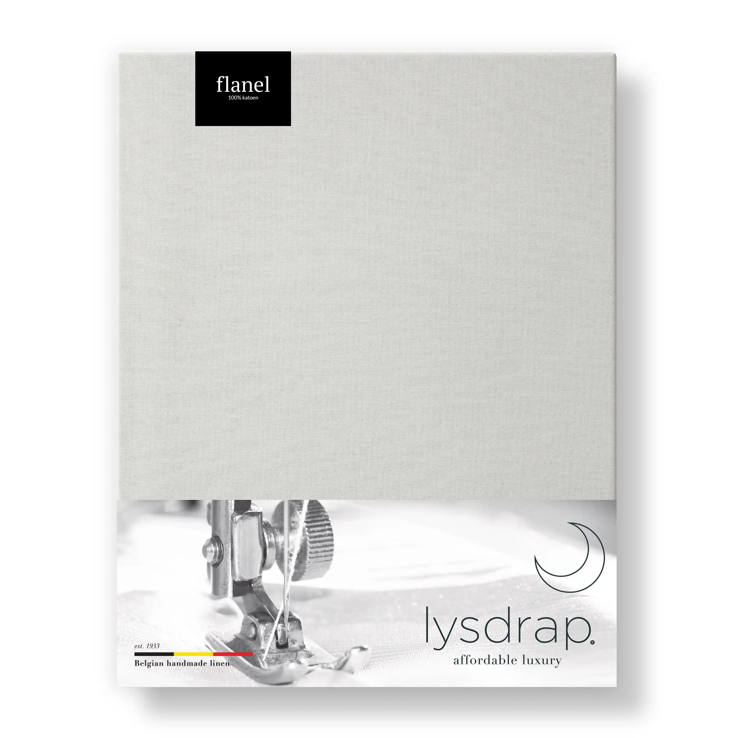 Lysdrap Hoeslaken Flanel 140 gr/m2 Ash