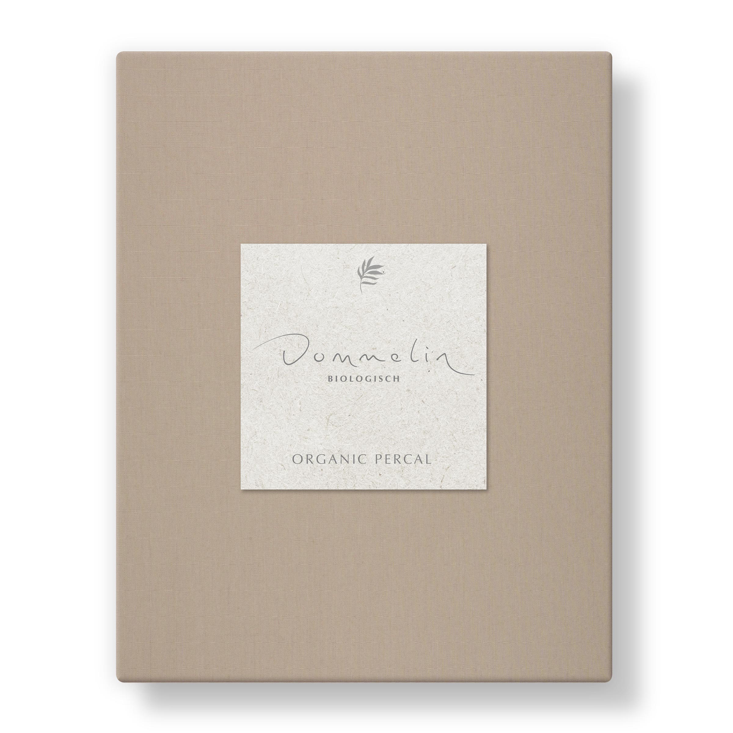 Dommelin Topper Hoeslaken Organic Percal 200TC Hazelnoot