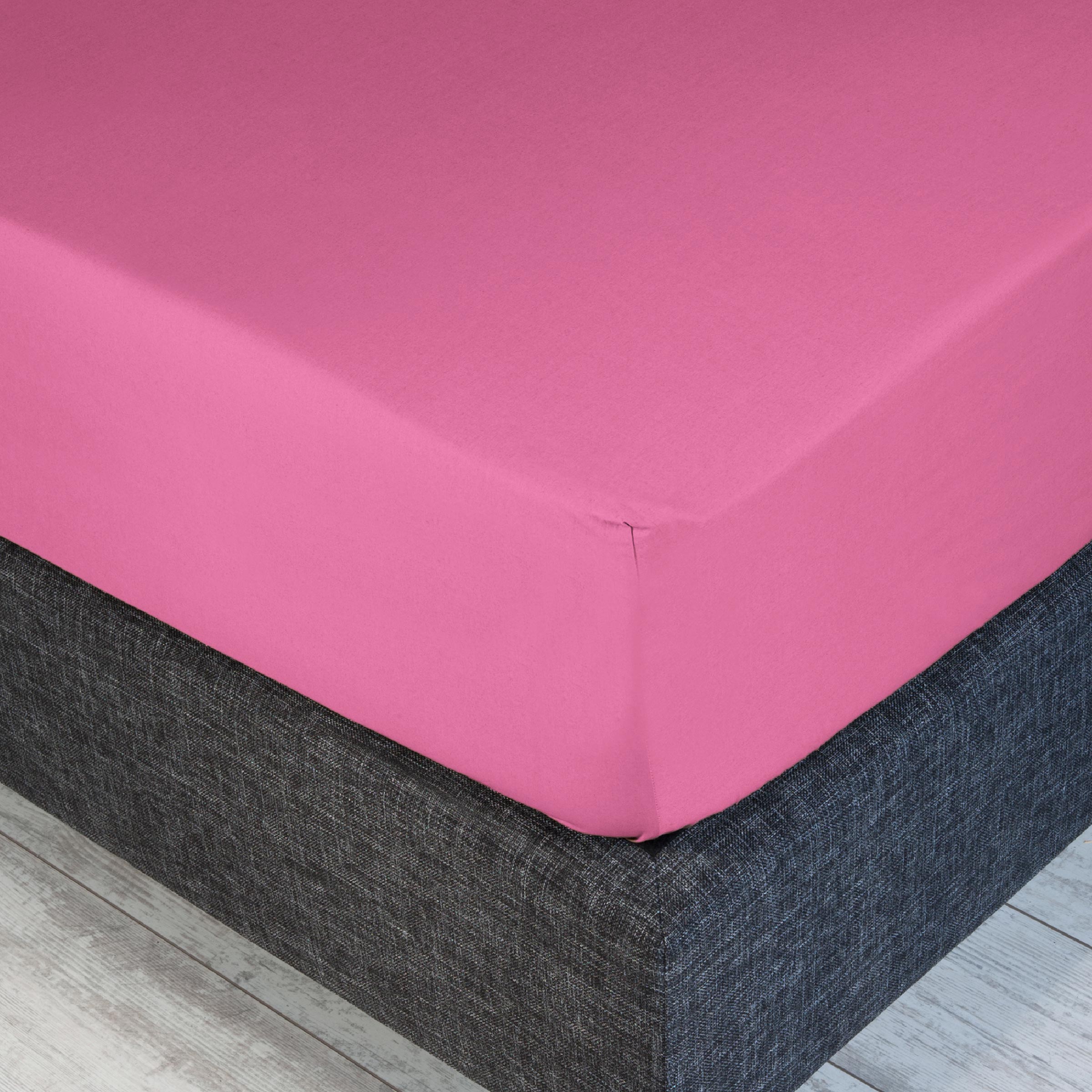 Dommelin Split Hoeslaken Percal 200TC Fuchsia