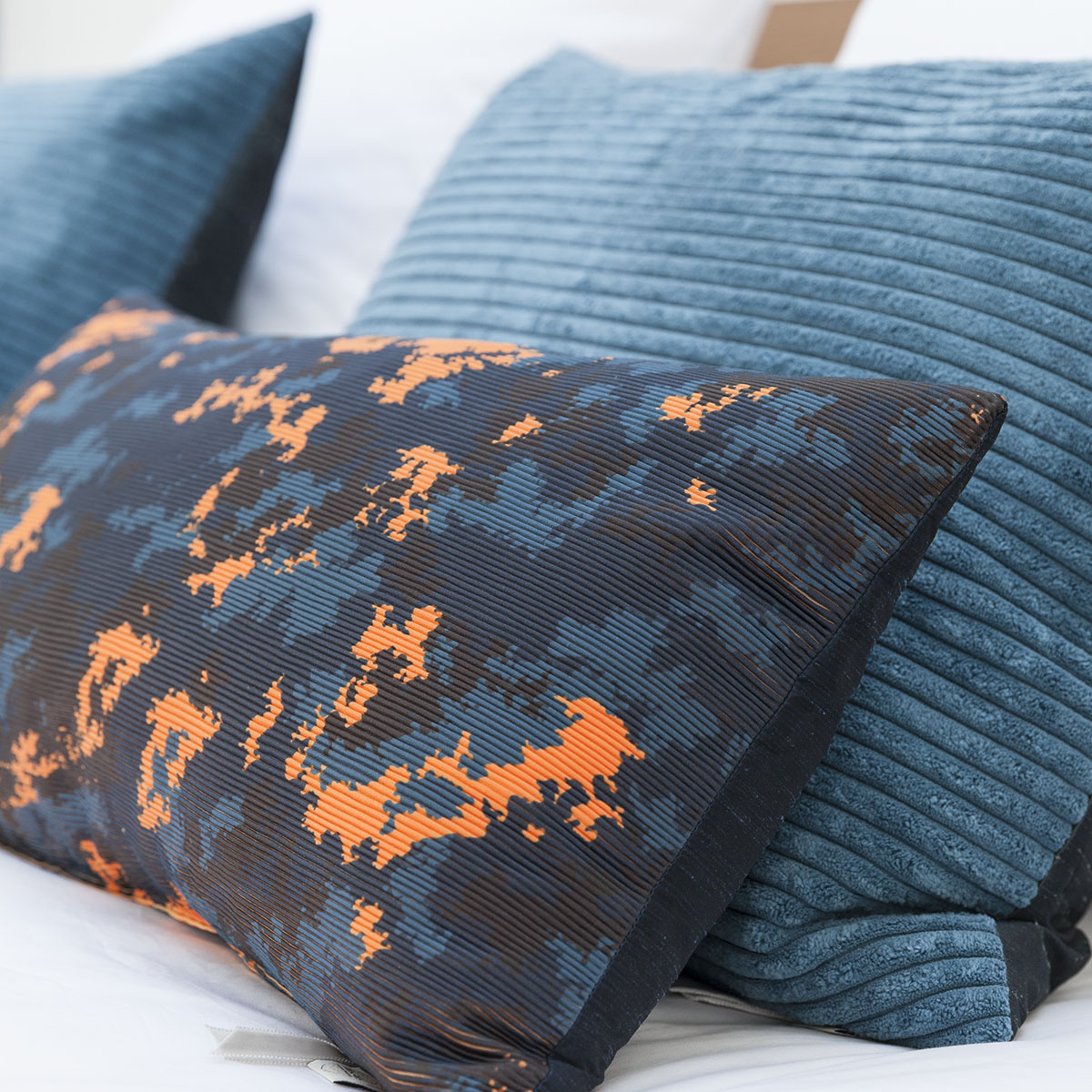 Mrs.Me Sierkussen Level Velours Petrol 45 x 60 cm